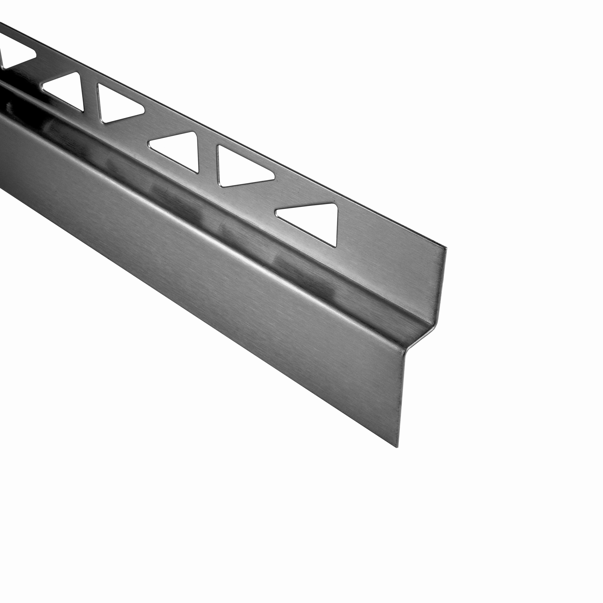Dusch-, Wand-, Keil-Profil Gefälleprofil begehbare Dusche gebürstet 12mm Typ 6 - Links - 200cm