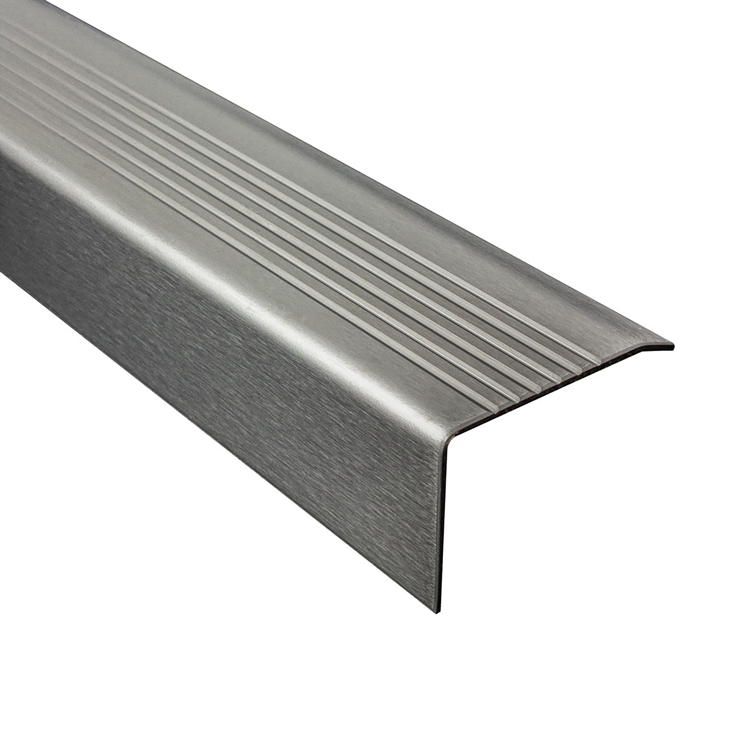 Edelstahl Treppenkantenprofil Stufenprofil Leiste T30mm H20mm 2,5m gebürstet Edelstahl Treppenkantenprofil Stufenprofil Leiste T30mm H20mm 2,5m gebürstet