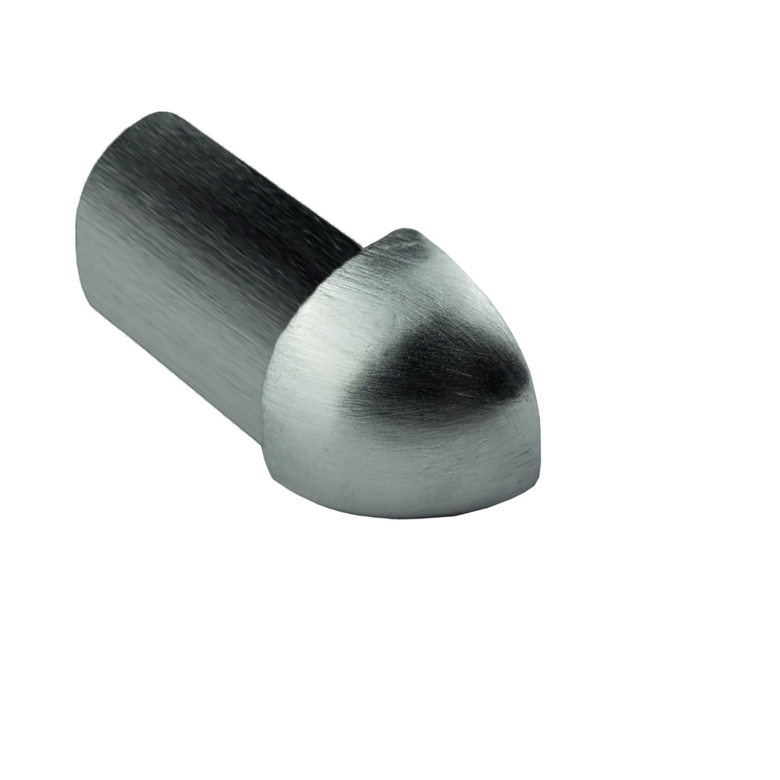 Viertelkreis Ausseneck Vollmaterial Edelstahl V2A 12mm gebürstet Viertelkreis Ausseneck Vollmaterial Edelstahl V2A 12mm gebürstet