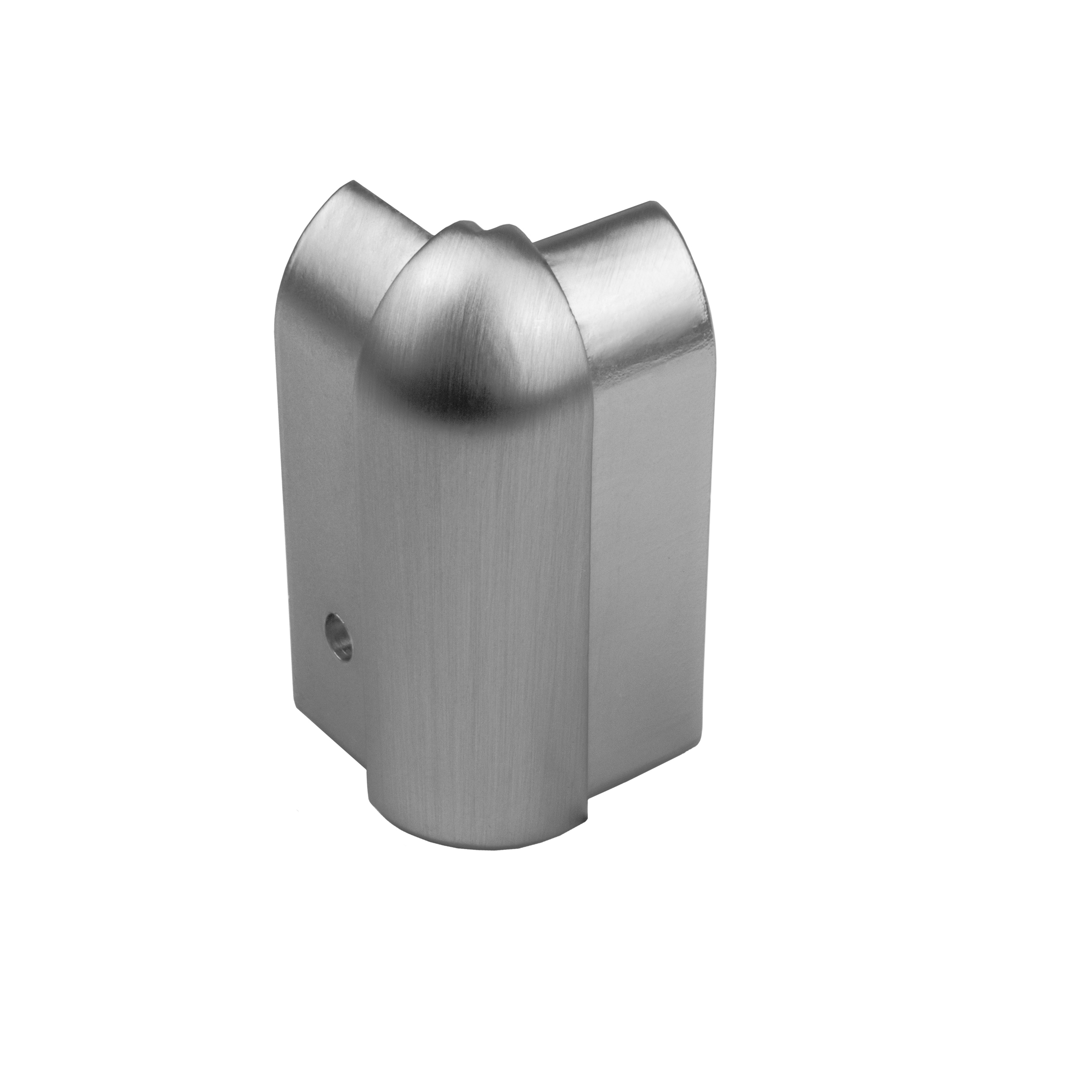 Sockelleiste Edelstahl Fußbodenleisten V2A L250cm 40mm silber gebürstet Ausseneck