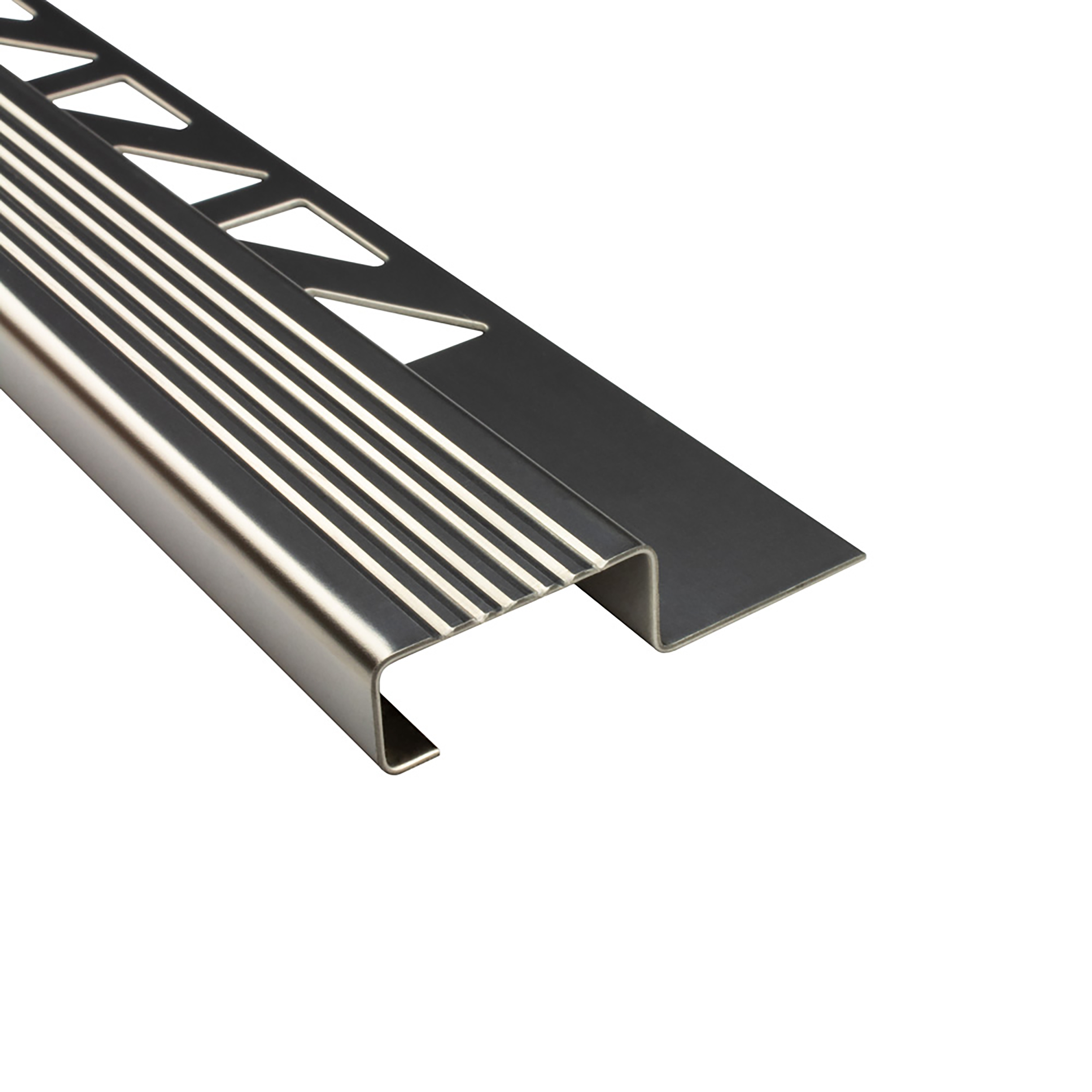 10x Edelstahl Stufenprofil Fliesenleiste Profil Treppen Schiene H10mm glänzend 10x Edelstahl Stufenprofil Fliesenleiste Profil Treppen Schiene H10mm glänzend