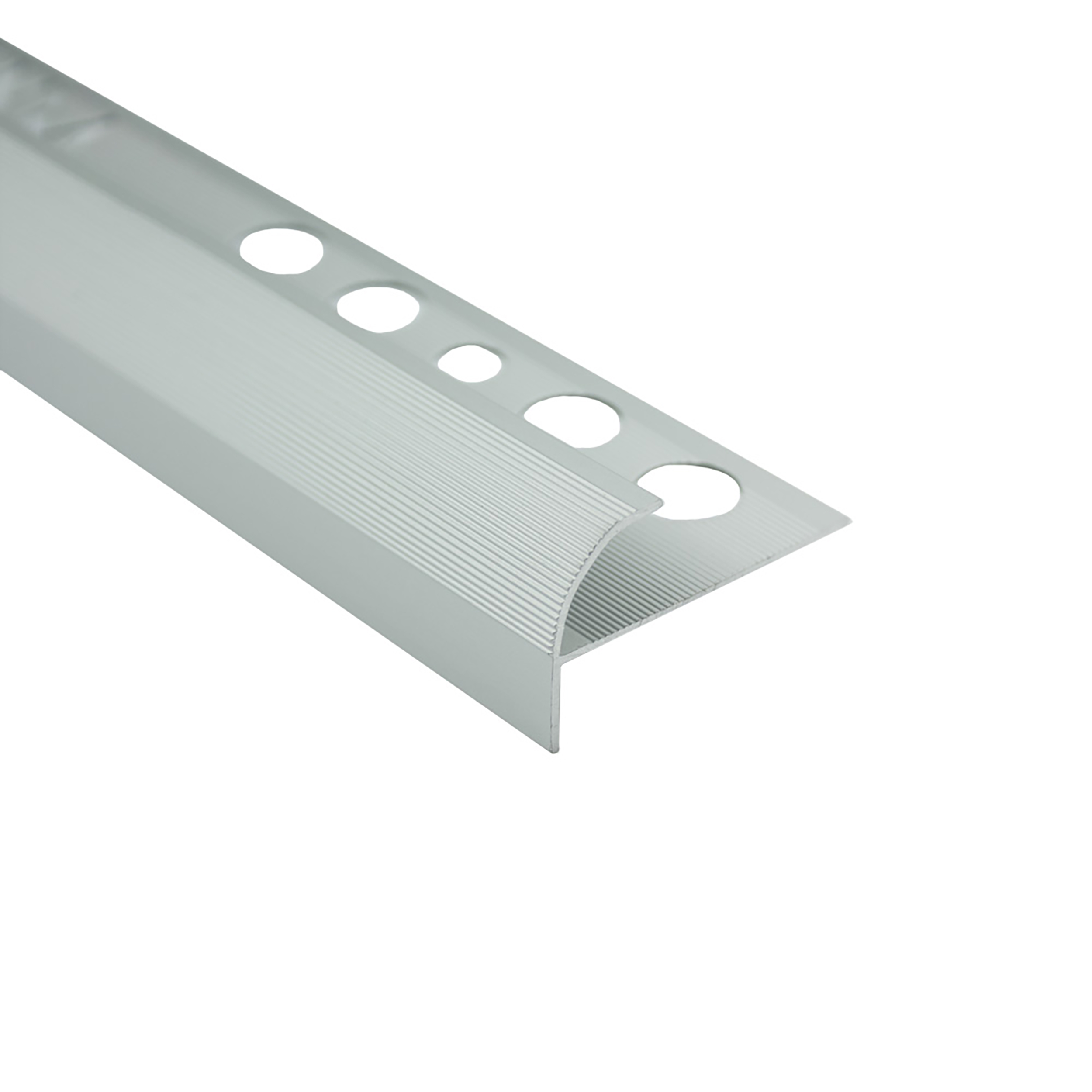 Alu Stufenprofil Fliesenschiene Profil Treppe Schiene matt L270cm H10mm silber Alu Stufenprofil Fliesenschiene Profil Treppe Schiene matt L270cm H10mm silber