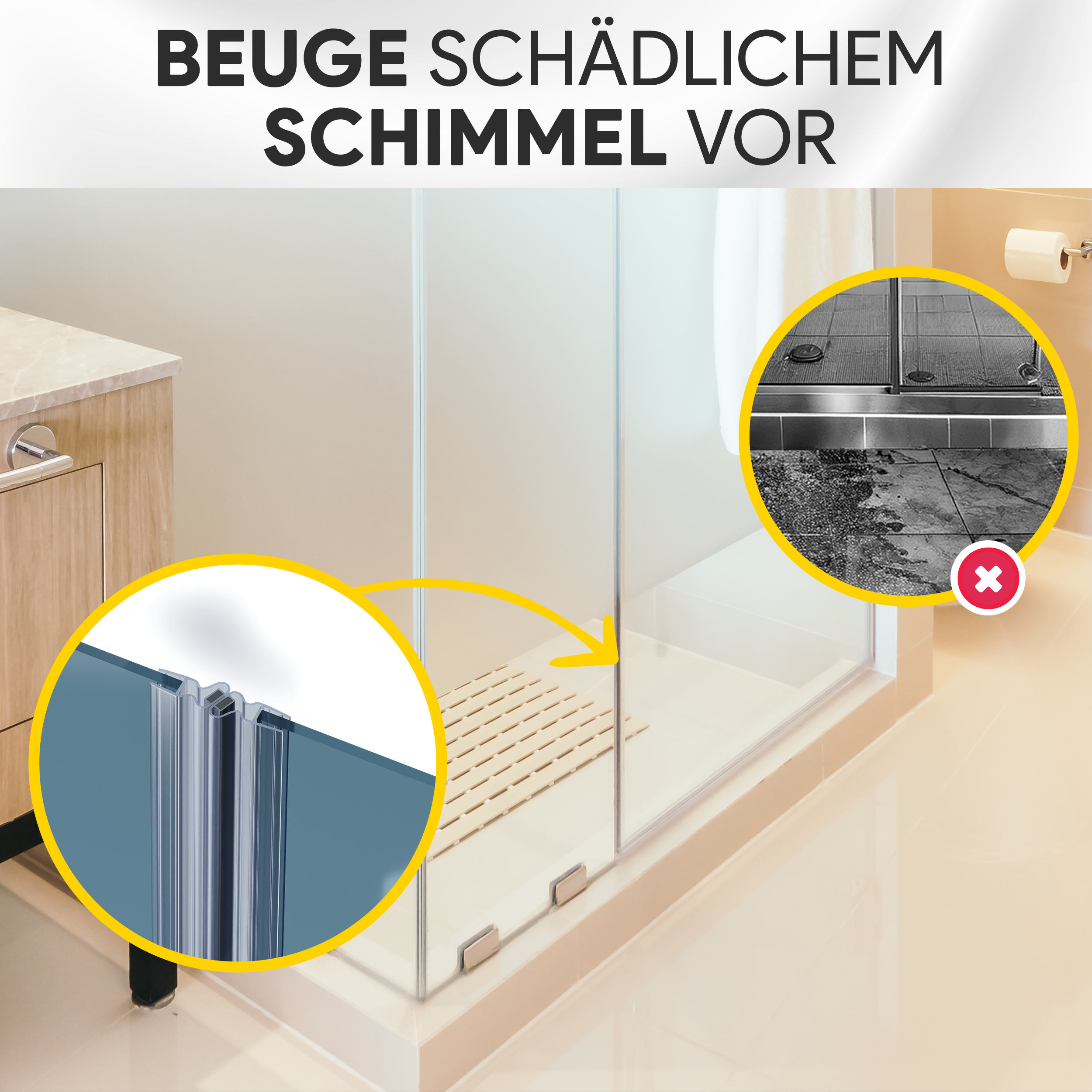Duschdichtung PVC Ersatzdichtung Duschkabine TYP-8 gerade 200cm Glasstärke 6-8mm Duschdichtung PVC Ersatzdichtung Duschkabine TYP-8 gerade 200cm Glasstärke 8mm