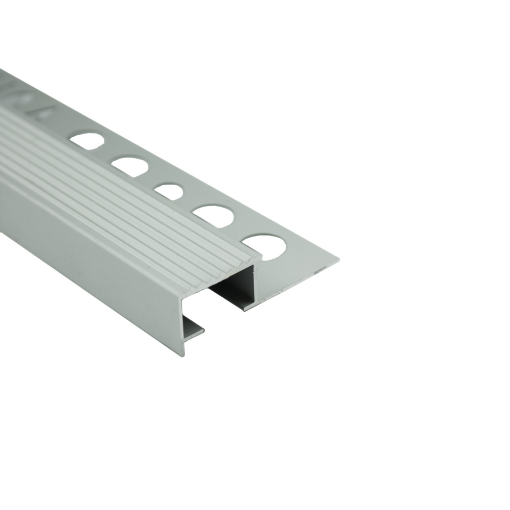 Alu Stufenprofil Fliesenschiene Profil Treppe Schiene silber gold L270cm H10mm