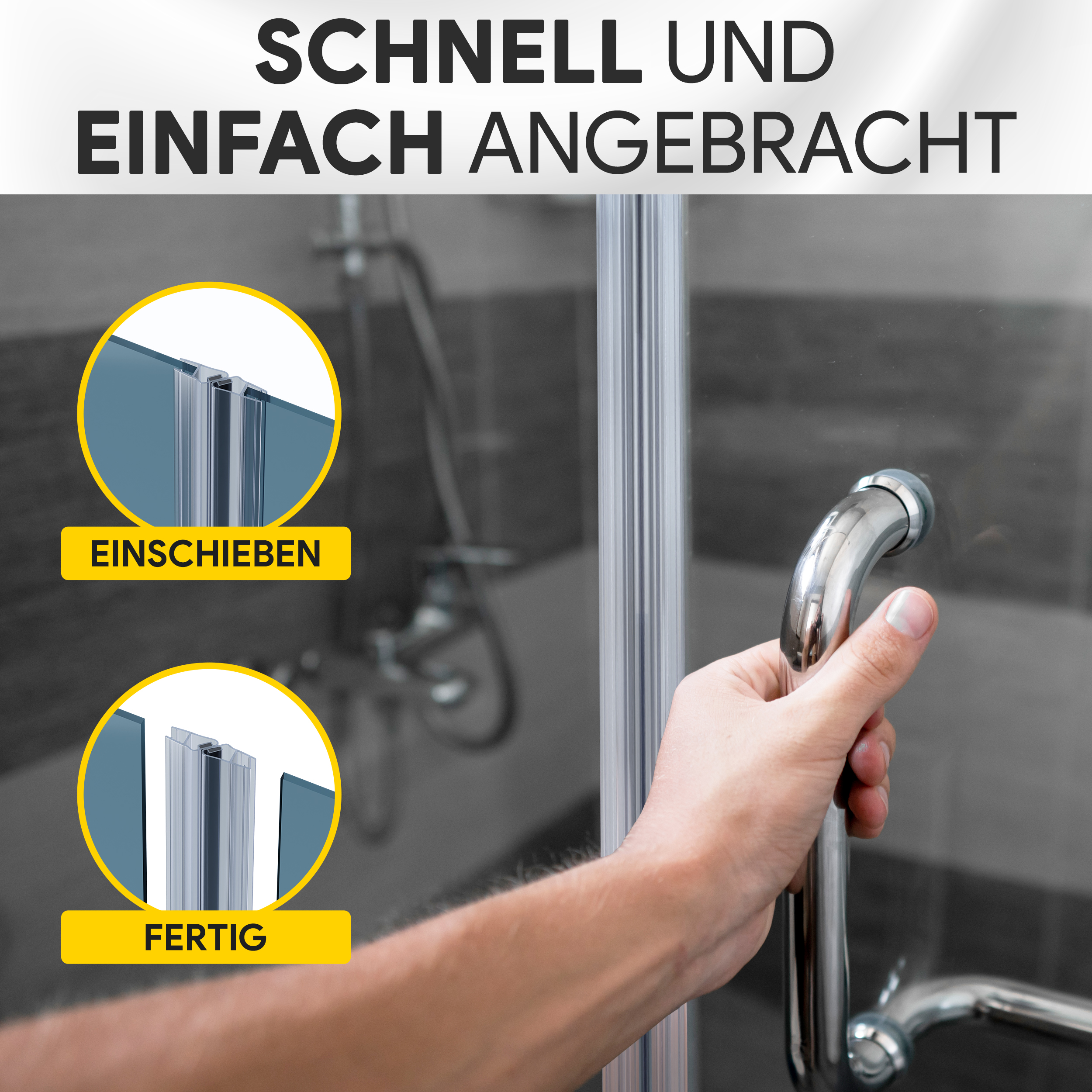 Duschdichtung PVC Ersatzdichtung Duschkabine TYP-8 90° 200cm Glasstärke 6mm Duschdichtung PVC Ersatzdichtung Duschkabine TYP-8 90° 200cm Glasstärke 10mm