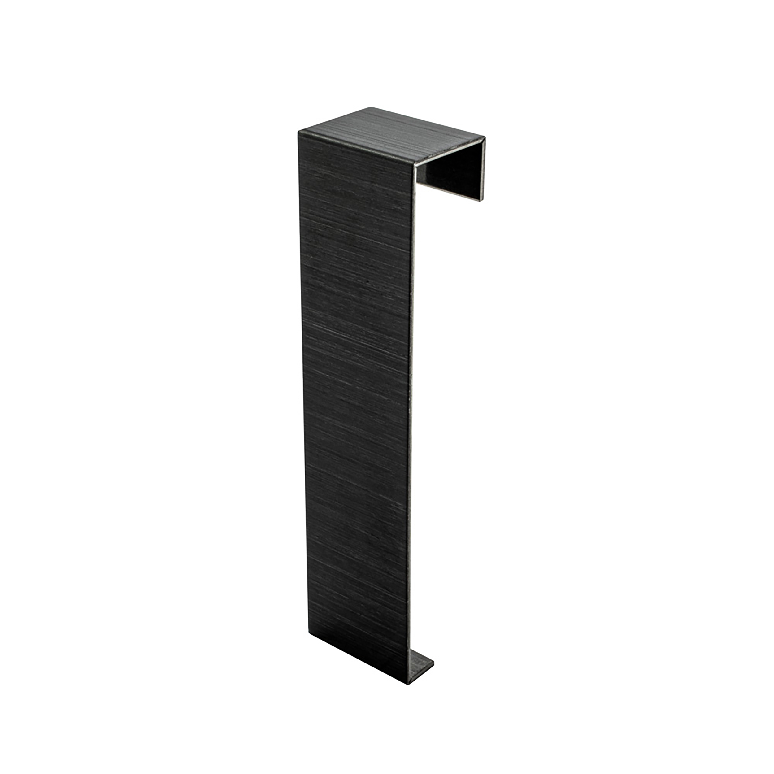 Sockelleiste Edelstahl Fußbodenleisten V2A L250cm 60mm schwarz anthrazit gebürstet Verbinder