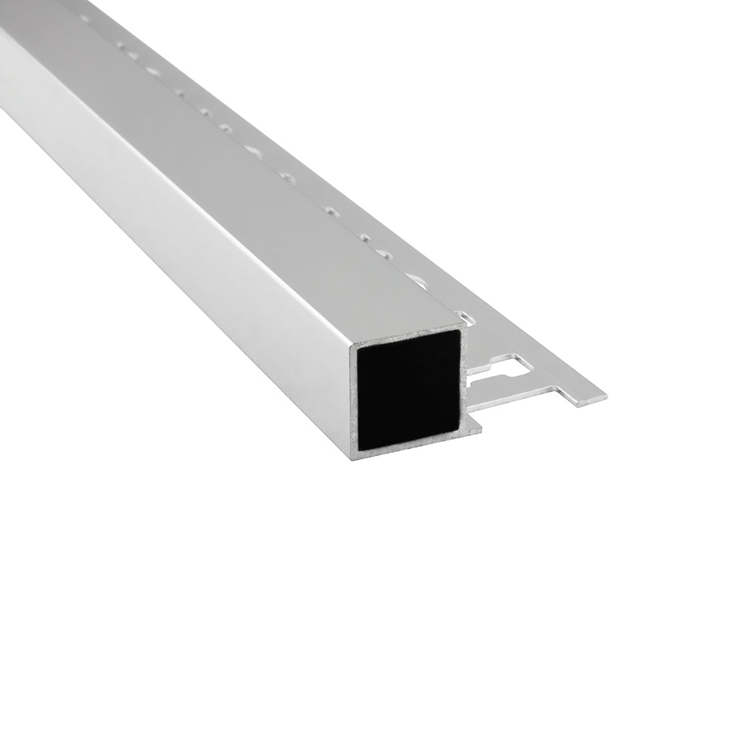 Alu Vierkant Quadrat Profil Fliesenschiene Fliesenprofi L270cm H12mm poliert
