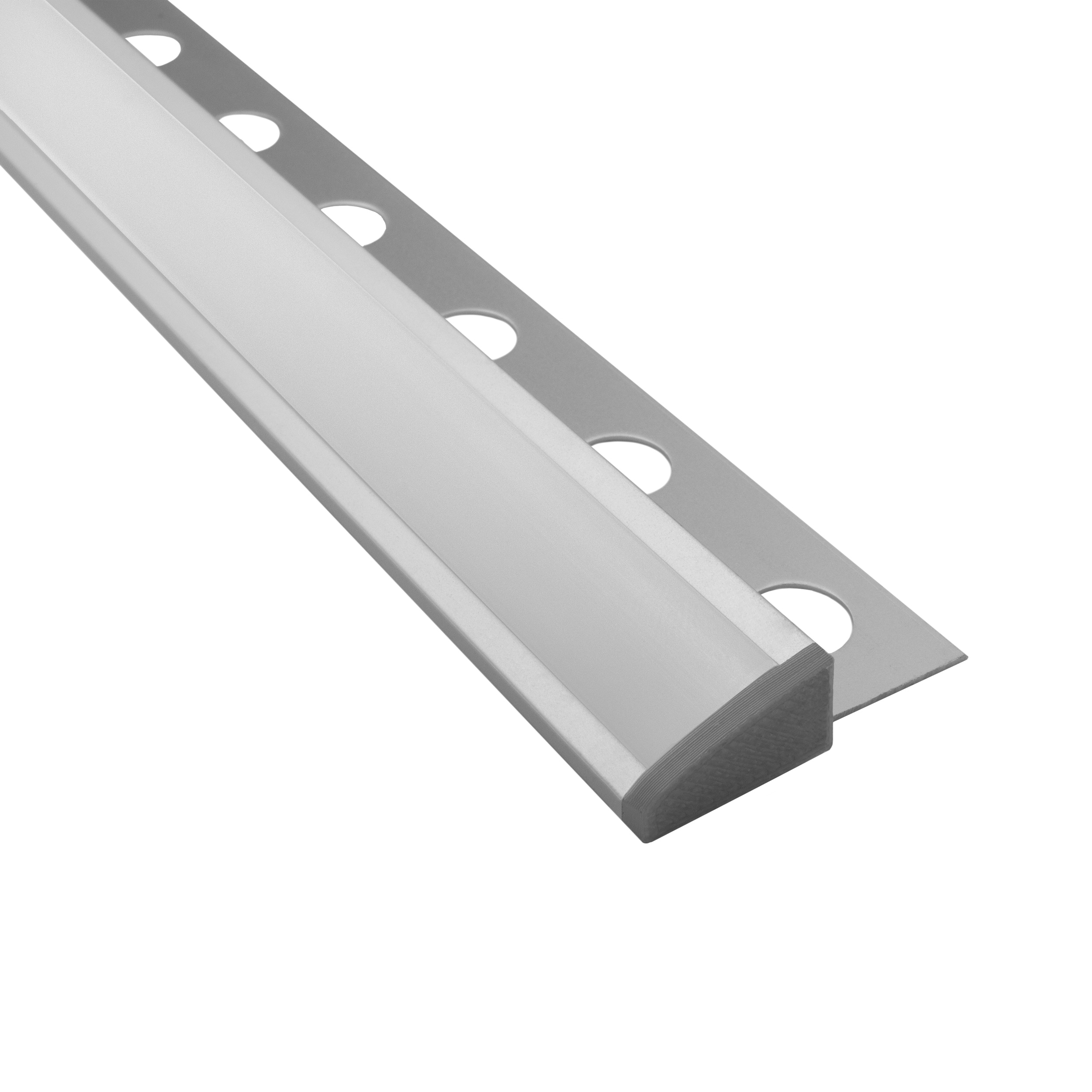 T77 LED Alu Fliesenprofil 10mm silber 20° 1m milky T77 LED Alu Fliesenprofil 10mm silber 20°