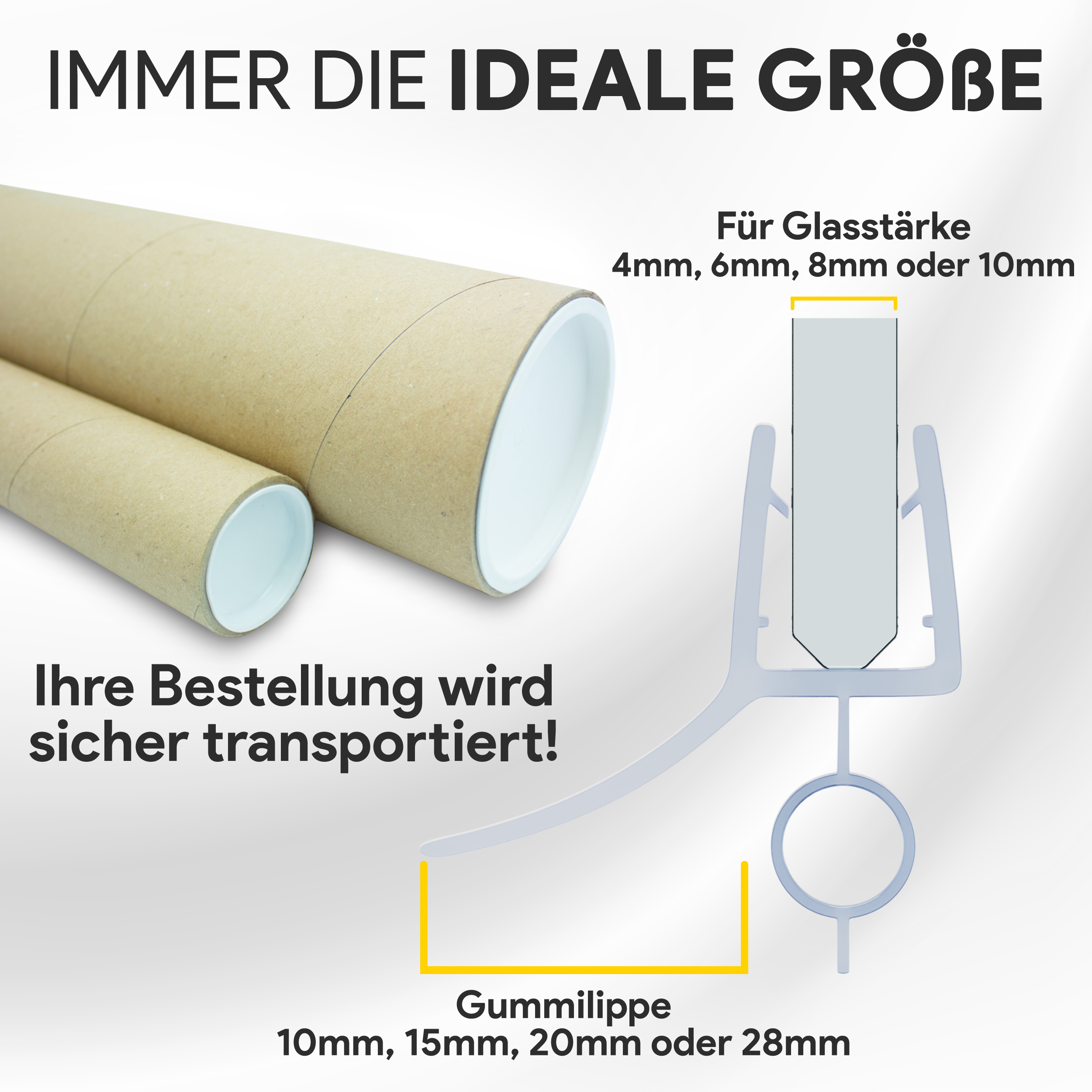 Duschdichtung PVC Ersatzdichtung Dusche Bad TYP-18 200cm Glasstärke 10mm