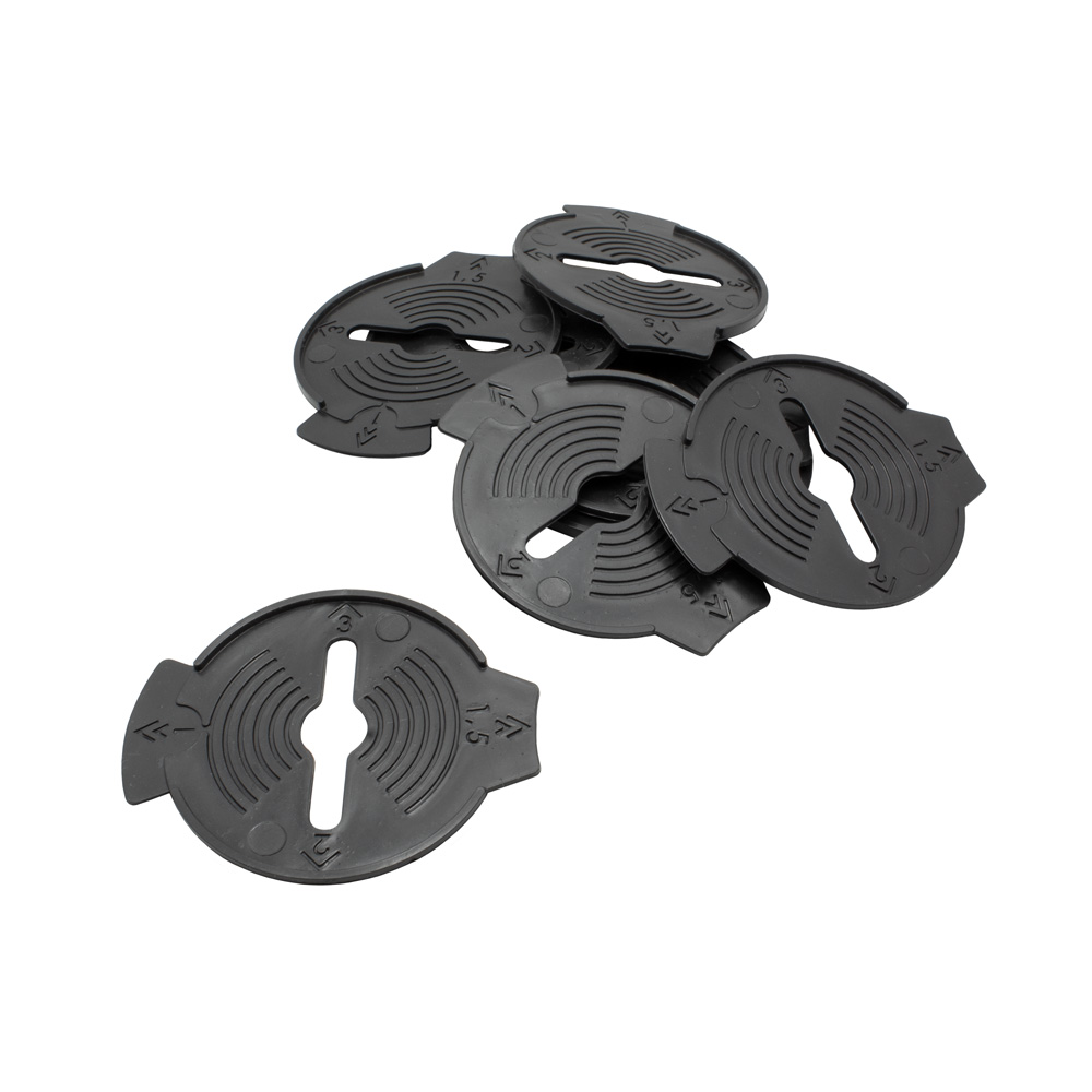 Fliesen Nivelliersystem Verlegehilfe Verlegesystem 1mm - 100x Schutz-Pad Fliesen Nivelliersystem Verlegehilfe Gewindelaschen, Zughauben, Schutz-Pad 3mm