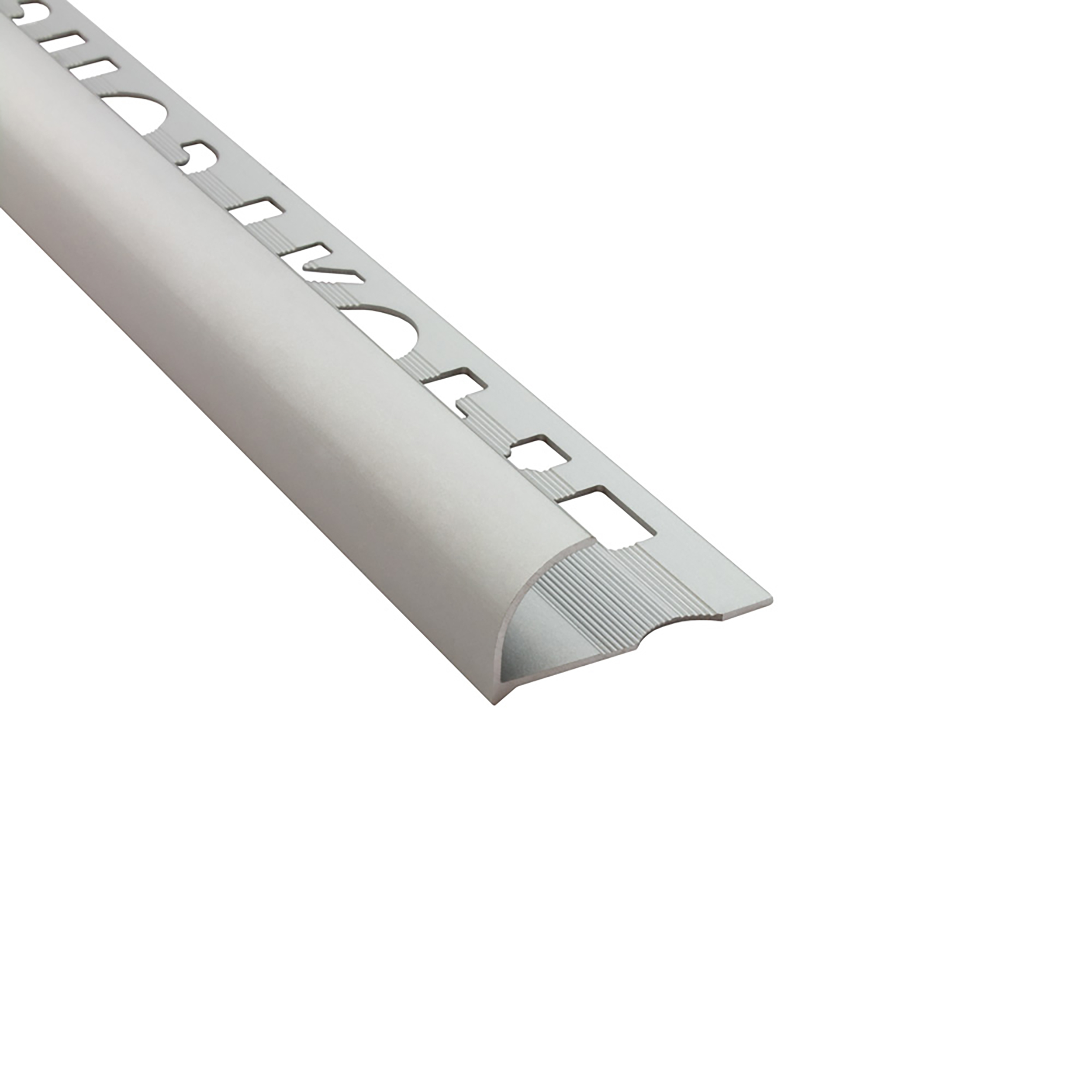 Alu Viertelkreis Profil Fliesen eloxiert, pulverbeschichtet, gebürstet 2,7m 10mm matt Alu Viertelkreis Profil Fliesen eloxiert, pulverbeschichtet, gebürstet 2,7m 10mm matt