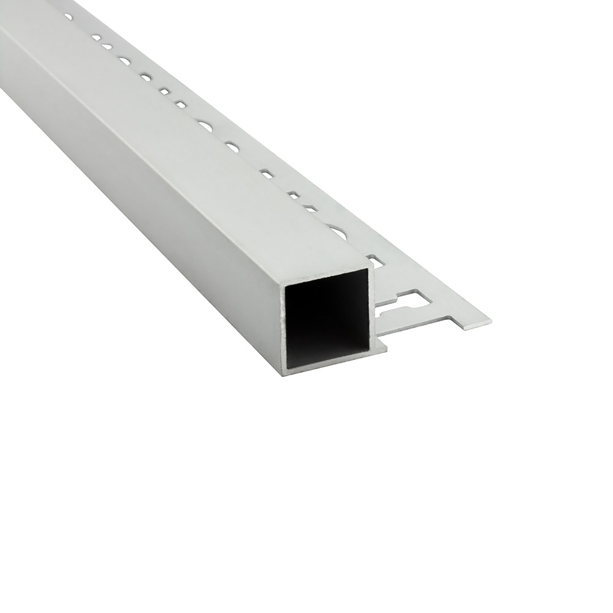 Alu Vierkant Quadrat Profil Fliesenschiene Fliesenprofil L270cm H12mm matt