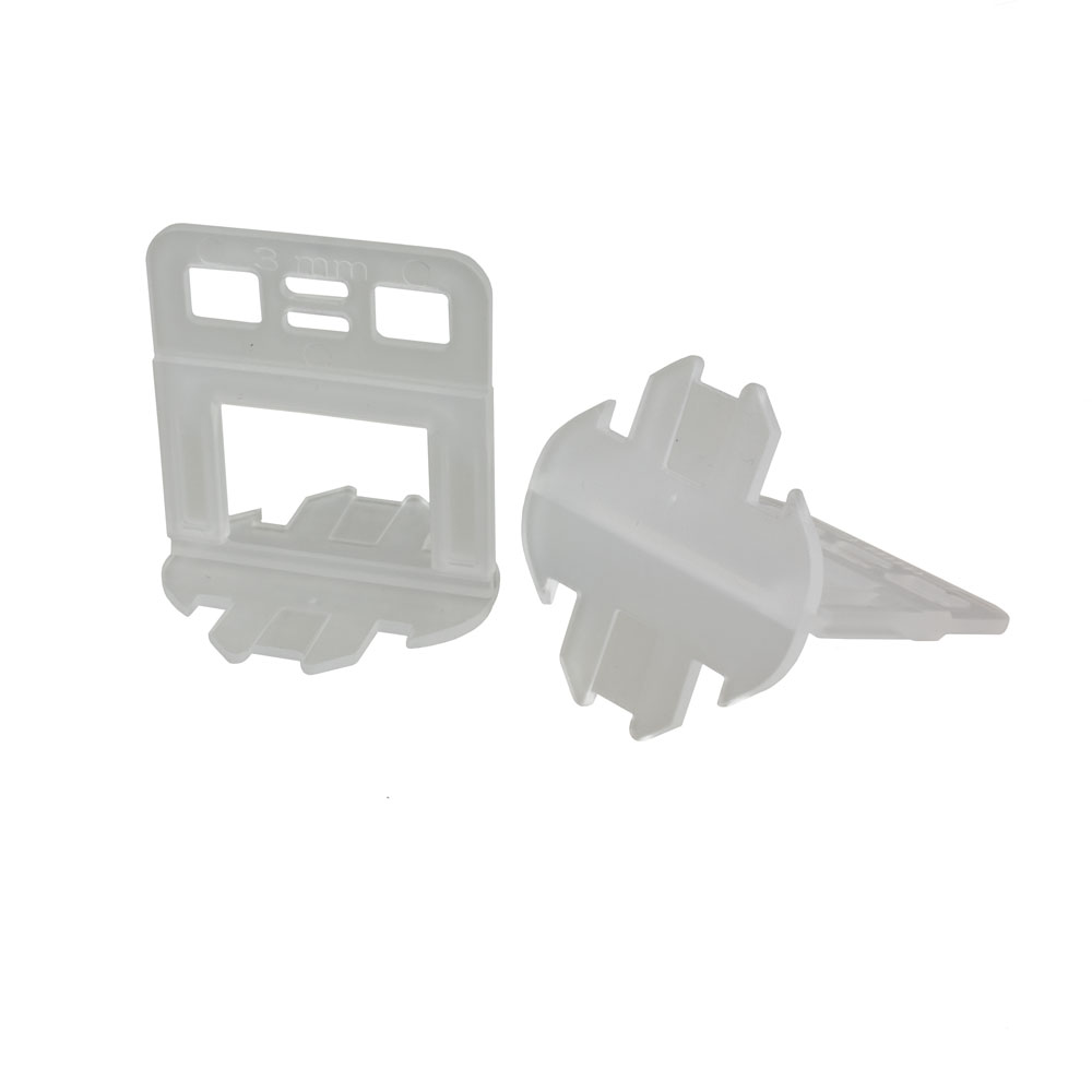 Nivelliersystem 3 mm 250x Laschen Nivelliersystem 3 mm 4000x Laschen