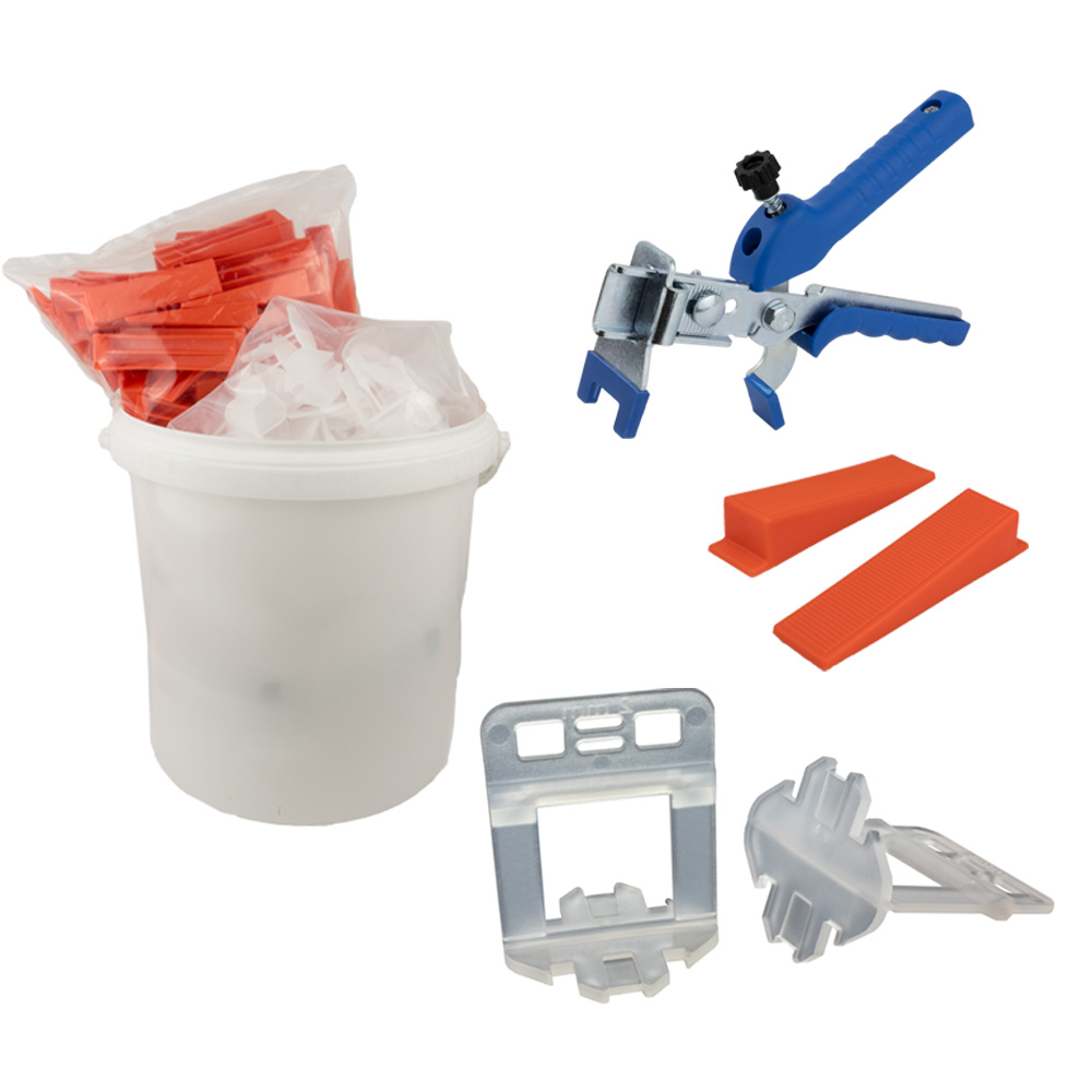 Nivelliersystem XL 2 mm Basis-Set 100L+100K+M-Zange Nivelliersystem XL 2 mm Basis-Set 250L+250K+M-Zange