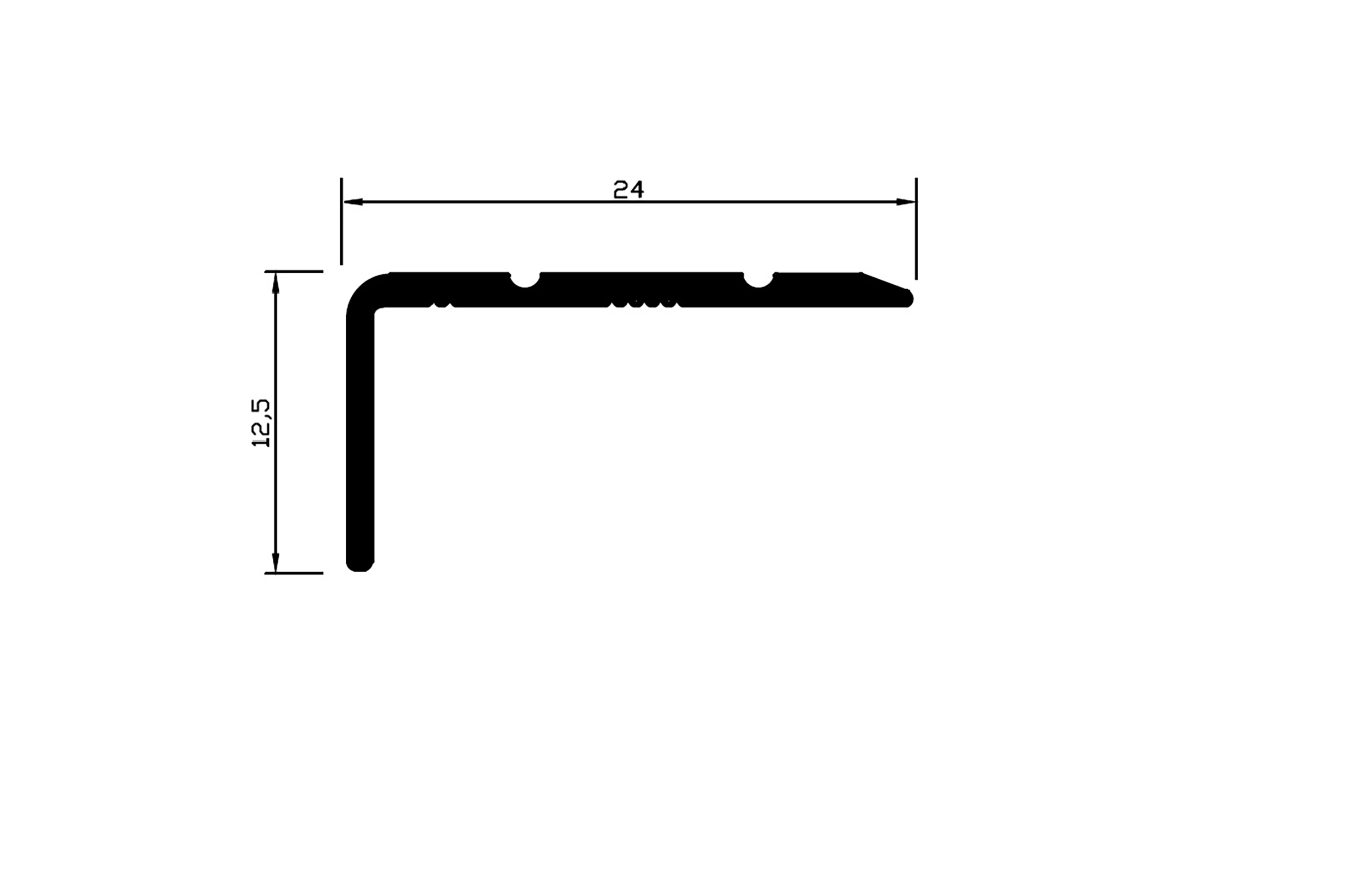 Alu L-Profil Treppe Fliesenschiene Laminat matt L270cm H12mm gold Alu L-Profil Treppe Fliesenschiene Laminat matt L270cm H12mm gold