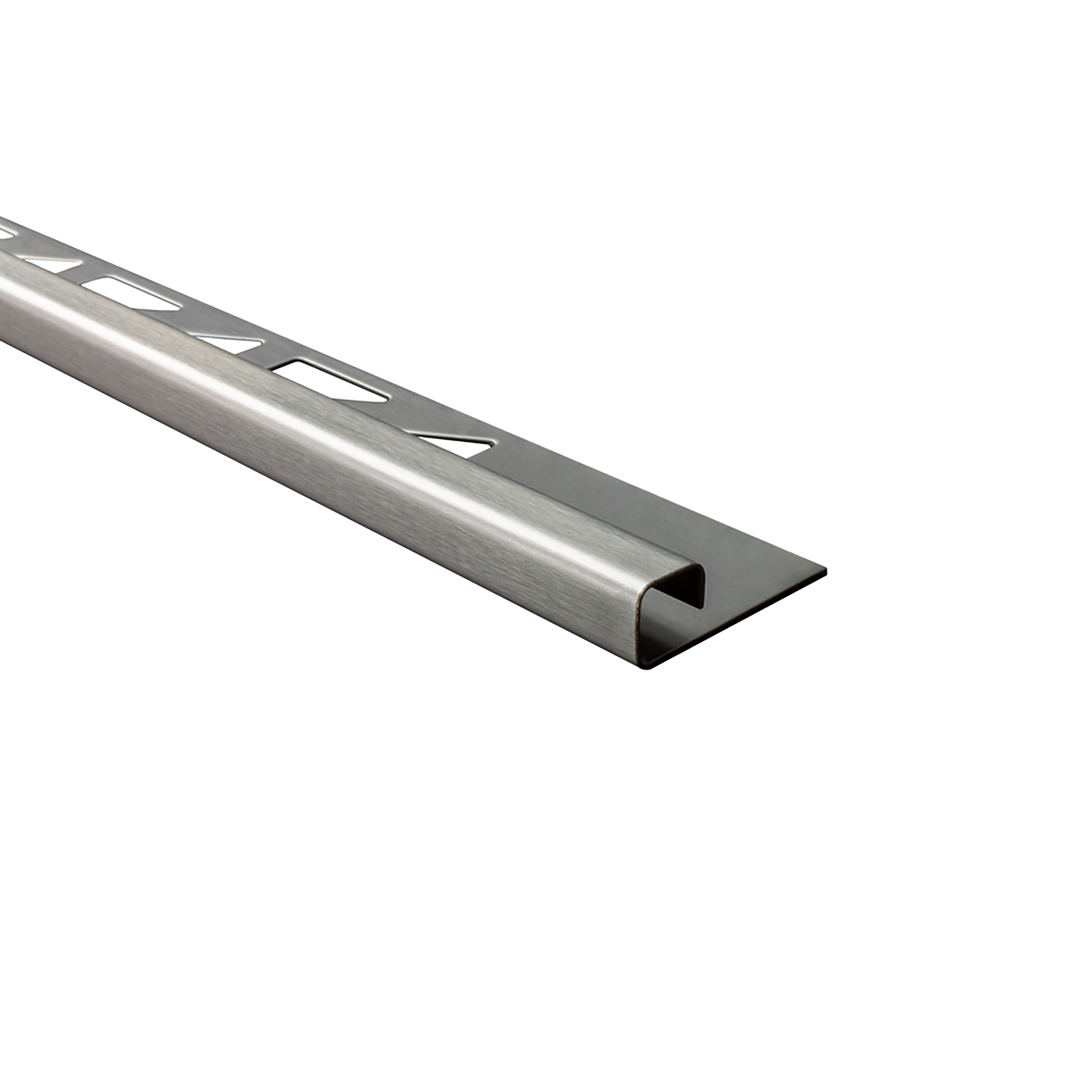 Quadrat Edelstahlschiene Profil Fliesenschiene Edelstahl V2A L250cm 8mm gebürstet