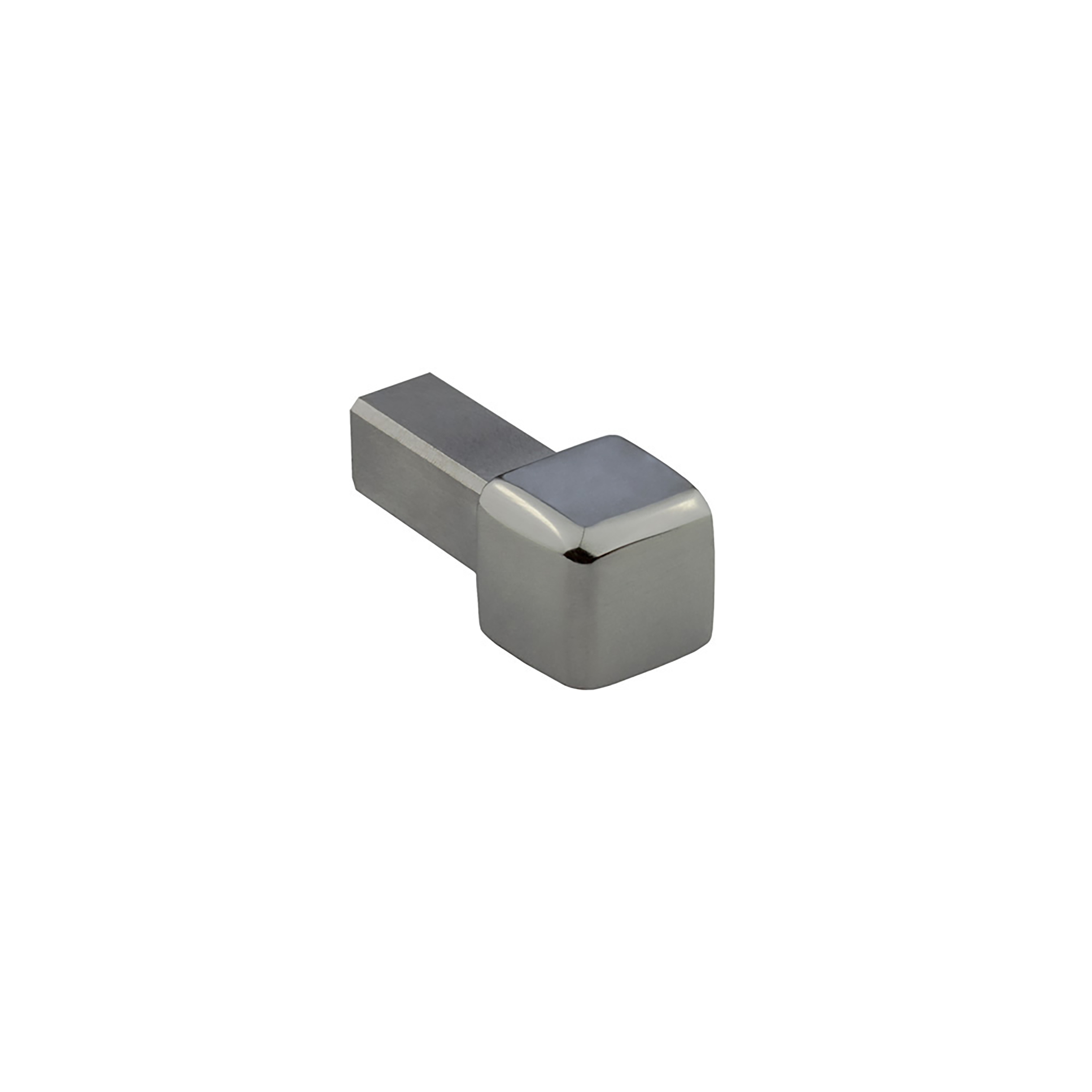 Quadrat Ausseneck Edelstahl V2A 6mm glänzend