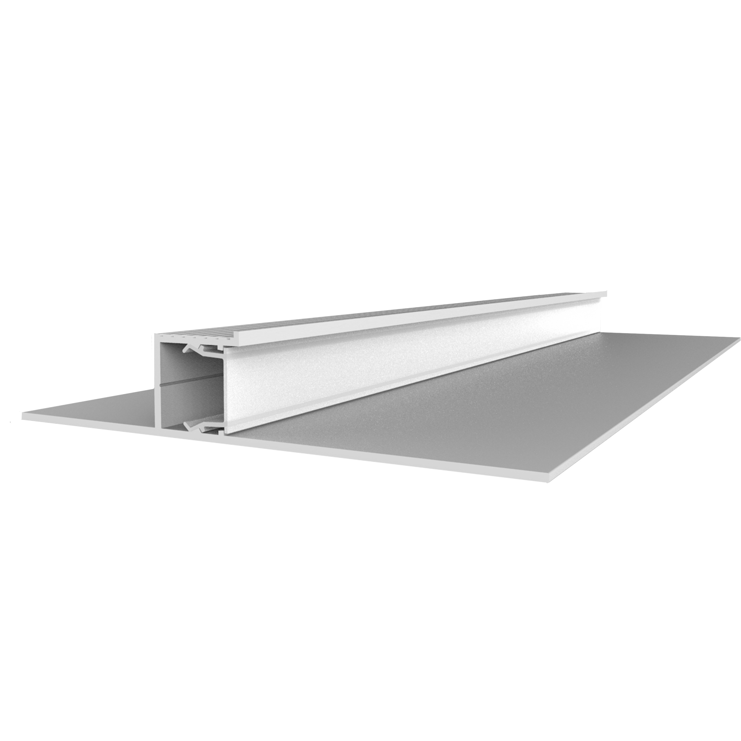 LED Schattenfugen Trockenbauprofil Weiß – für LED-Strips bis 11?mm 2m opal
