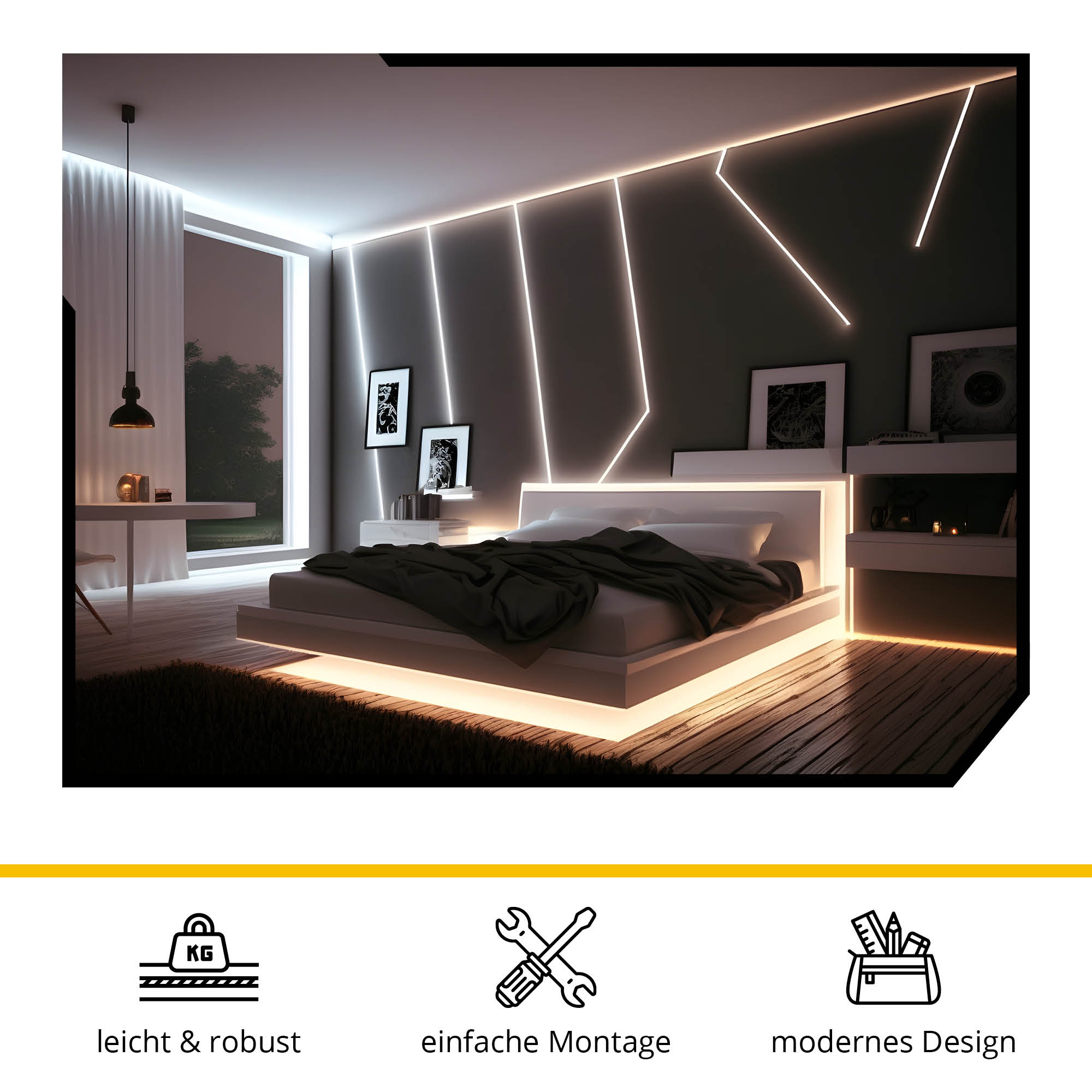 LED Abdeckung No.9 - A15-, A19-, A20-, T77-, T40-, T-STA-Serie - LED-Aluprofil - Schwarz