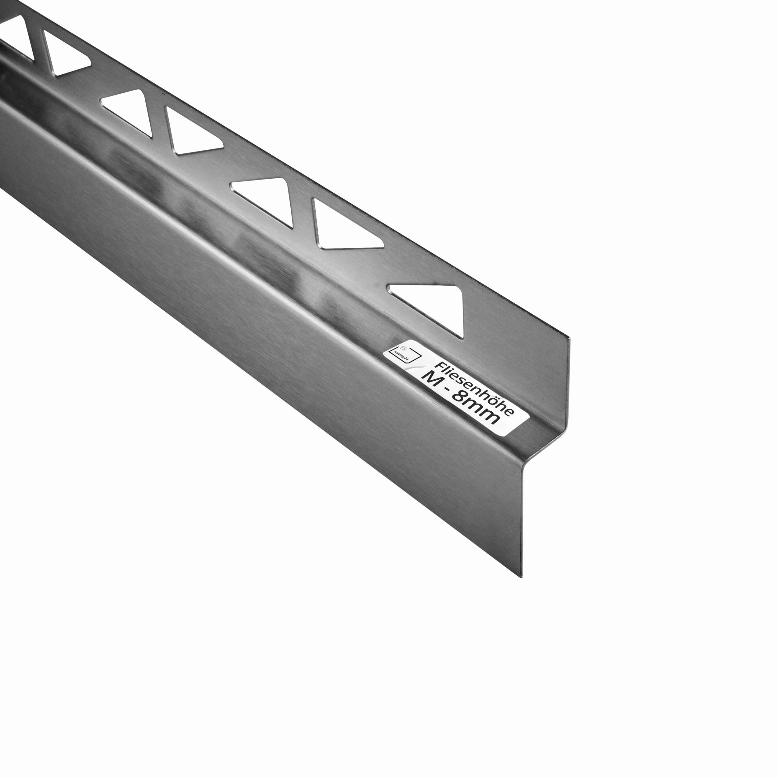 Dusch-, Wand-, Keil-Profil Gefälleprofil begehbare Dusche gebürstet 8mm Typ 1 - Mitte - 100cm Dusch-, Wand-, Keil-Profil Gefälleprofil begehbare Dusche gebürstet 8mm Typ 6 - Mitte - 150cm