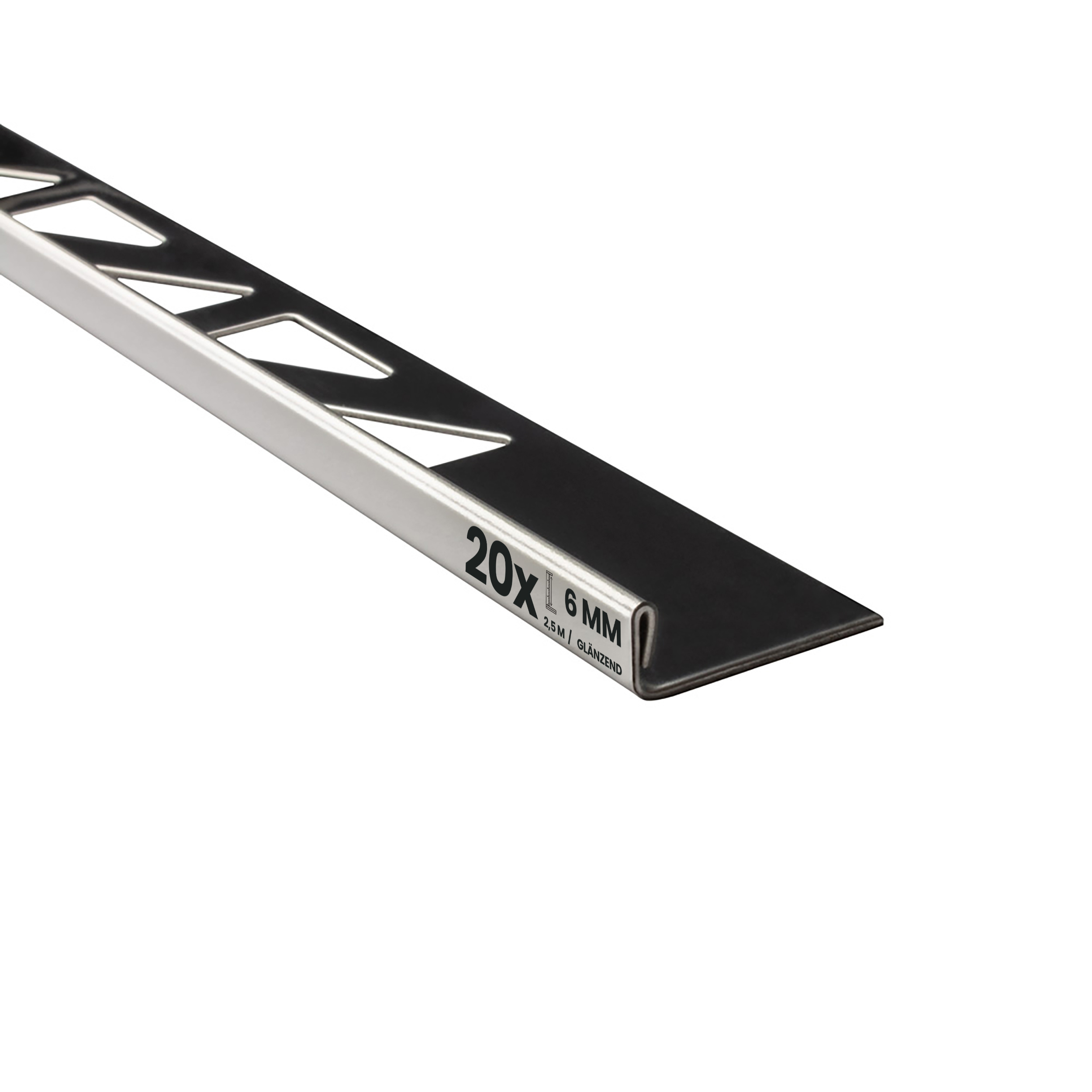20x L-Profil Edelstahlschiene Fliesenschiene Fliesenprofil L250cm 6mm glänzend 20x L-Profil Edelstahlschiene Fliesenschiene Fliesenprofil L250cm 6mm glänzend