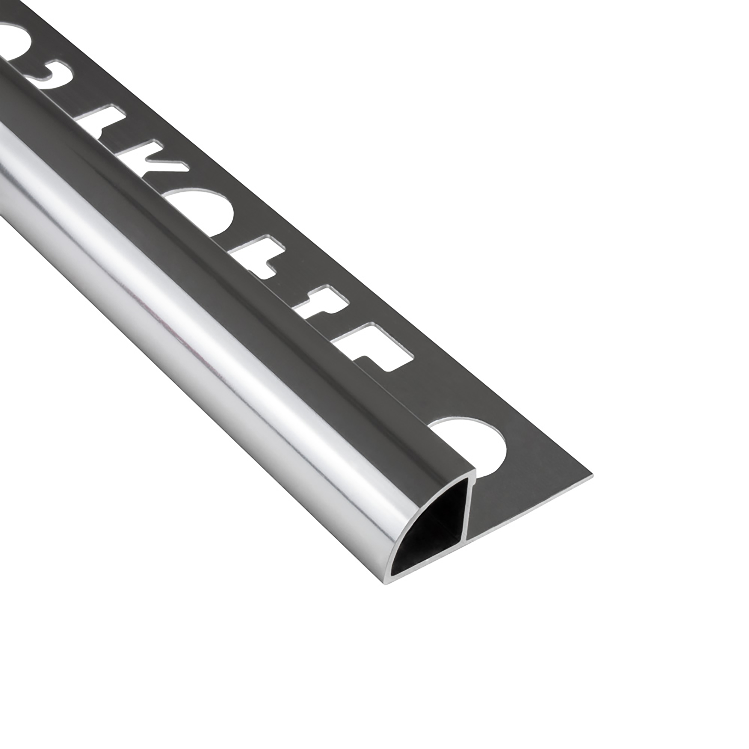 Alu Viertelkreis Profil Fliesenschiene silber poliert L270cm 8mm