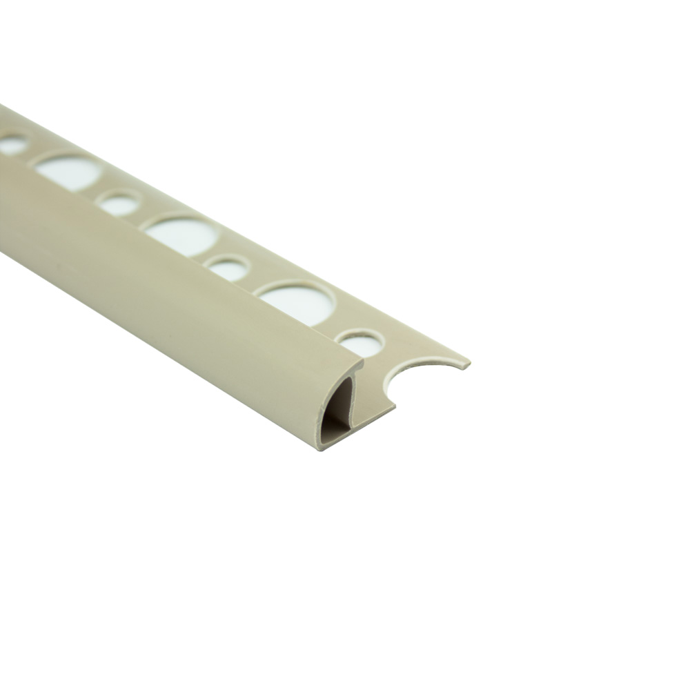 PVC Viertelkreis Fliesenschiene Fliesenprofil Kunststoff Schiene 10mm