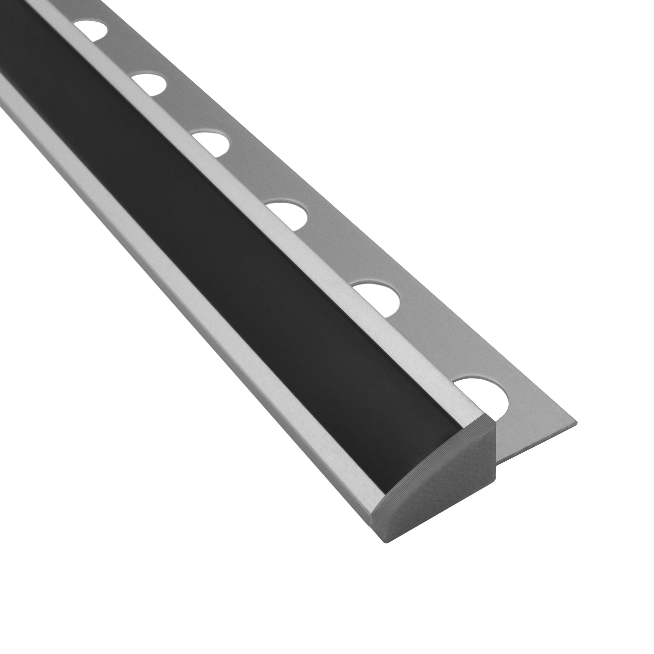 T77 LED Alu Fliesenprofil 12mm silber 30°