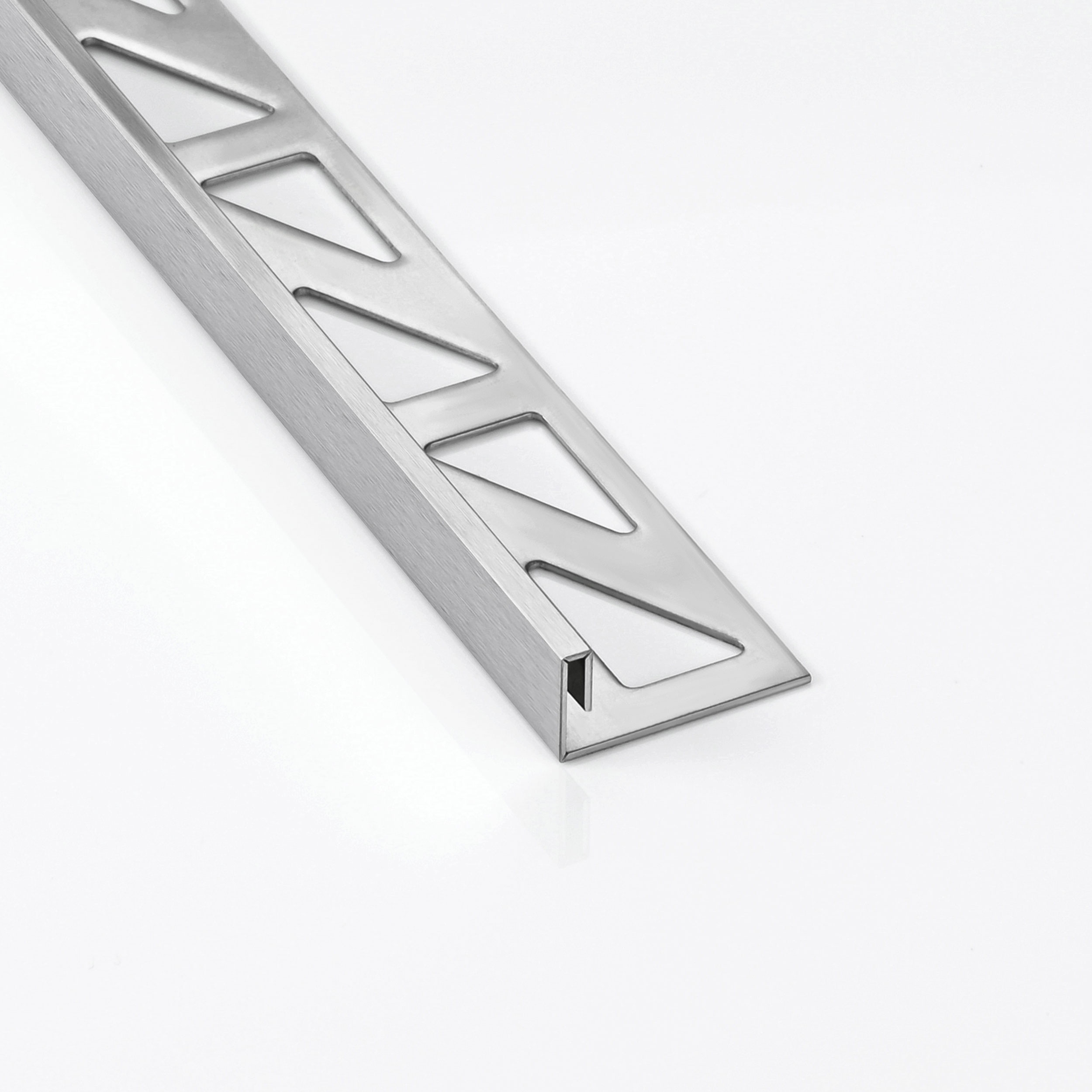 Slim-Line Edelstahl L-Profil Fliesenschiene V2A L250cm H10mm silber gebürstet Slim-Line Edelstahl L-Profil Fliesenschiene V2A L250cm H10mm silber gebürstet