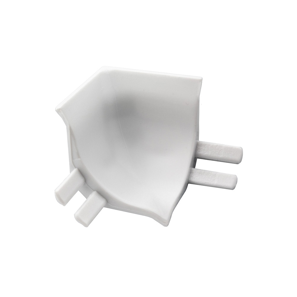 Abdeckschiene für Badewannen Spültisch mit Dichtlippe PVC weiss Inneneck PVC