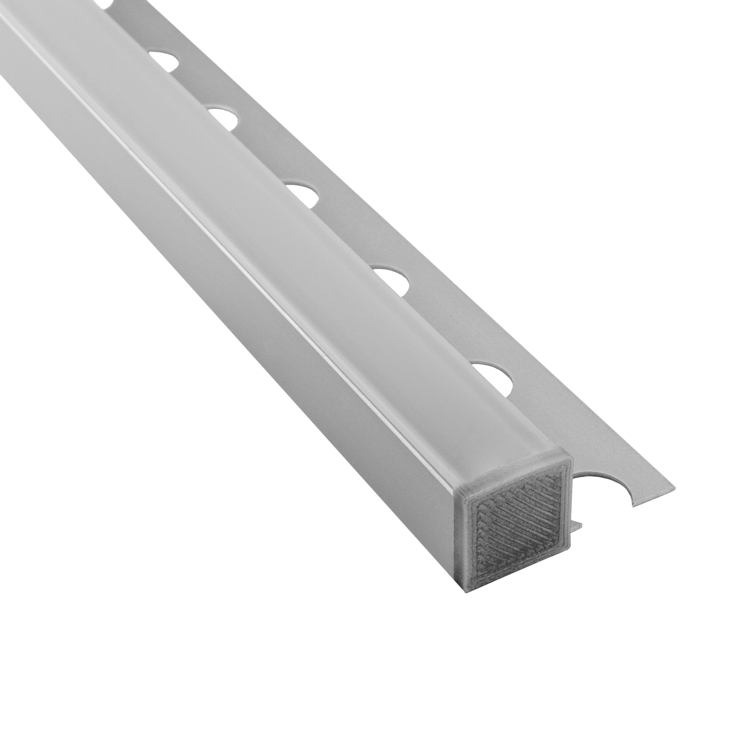 T77 LED Alu Fliesenprofil 12mm silber 1m opal T77 LED Alu Fliesenprofil 12mm silber 2m opal