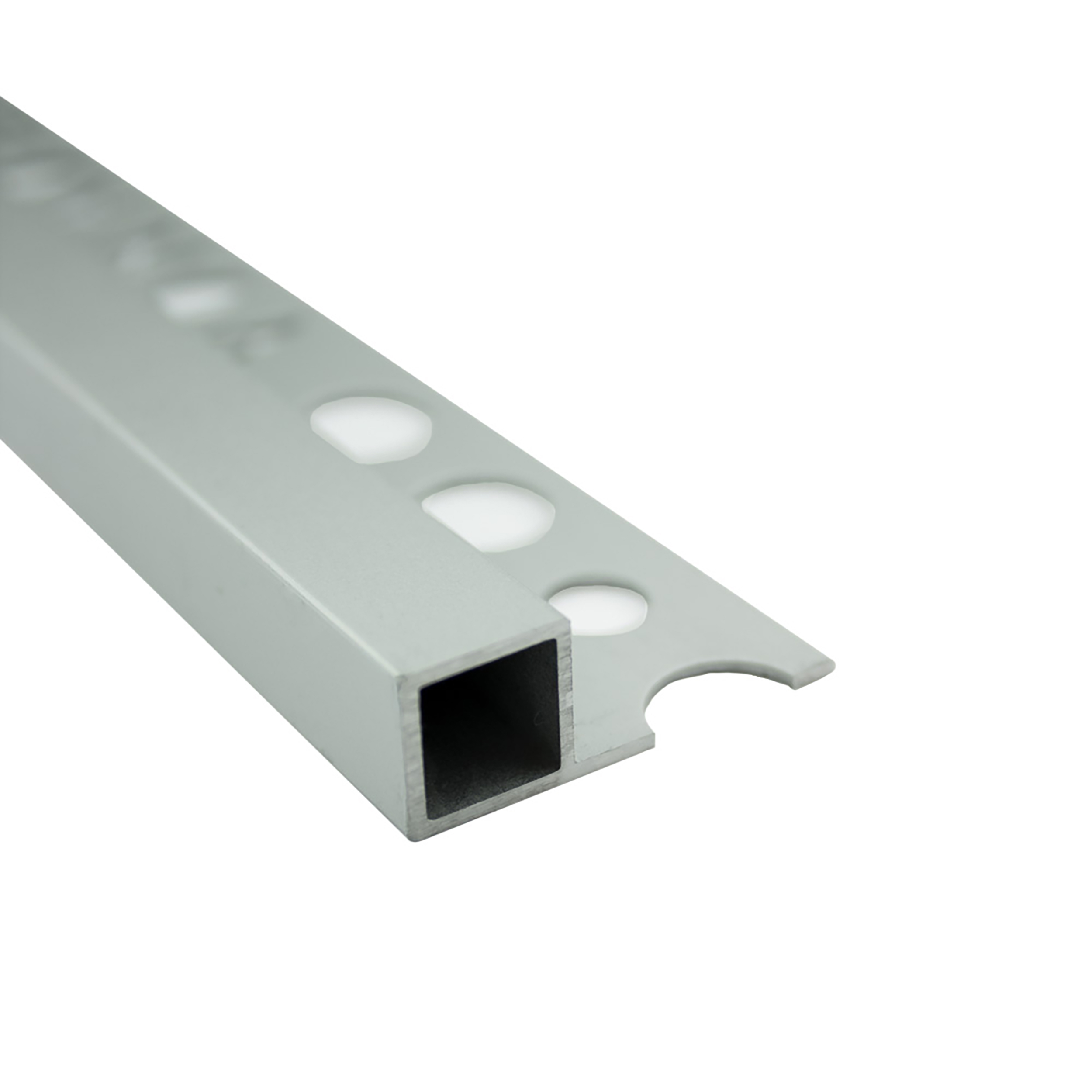 Alu Vierkant Quadrat Profil Fliesenschiene Schiene silber L270cm H10mm matt Alu Vierkant Quadrat Profil Fliesenschiene Schiene silber L270cm H10mm matt