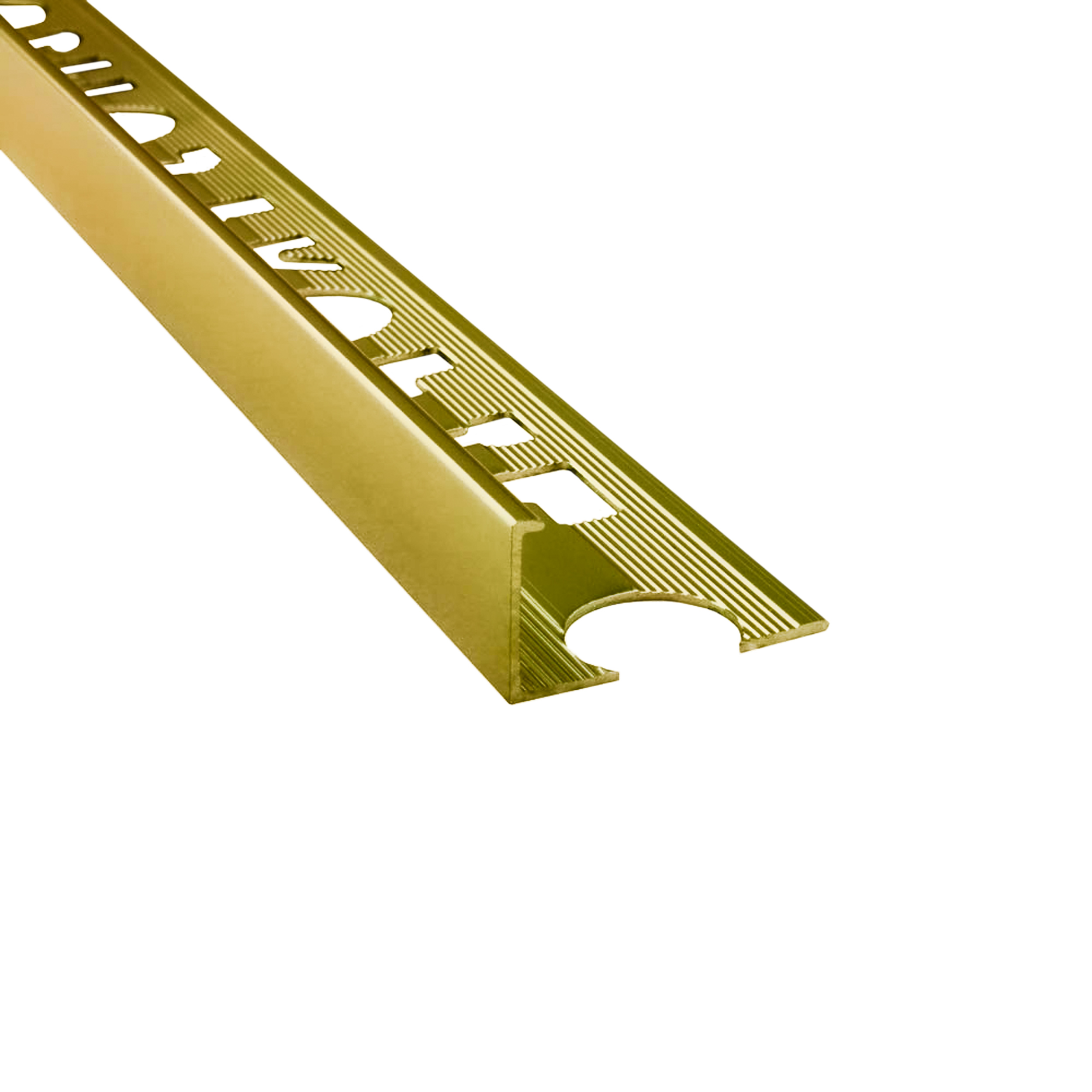 Alu L-Profil Fliesenschiene Fliesenprofil Schiene gold poliert L270cm 10mm Alu L-Profil Fliesenschiene Fliesenprofil Schiene L270cm 12mm gold poliert