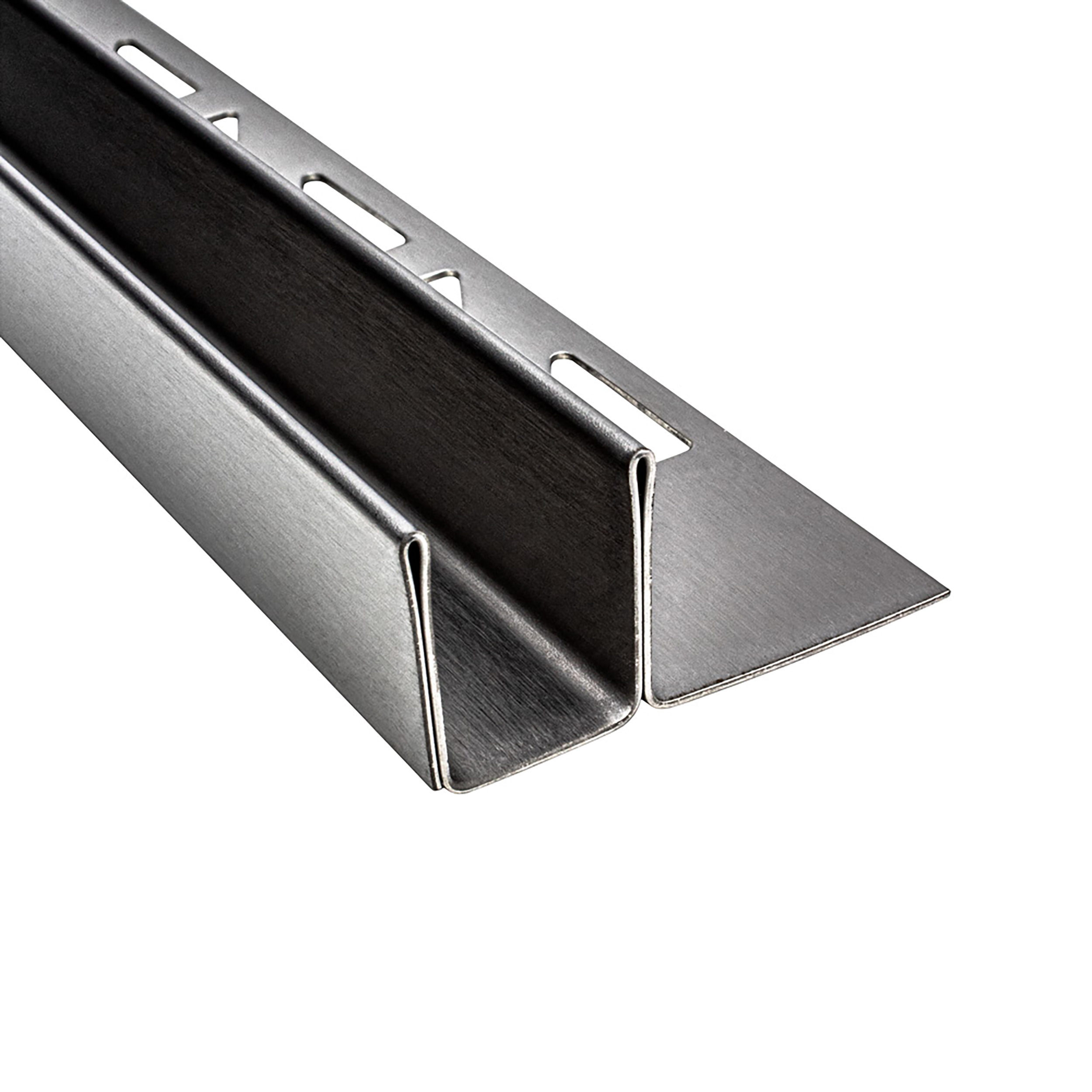 Glas-Fliesenprofil Edelstahl Klemmprofil Wandprofil V2A 2m H19mm 13mm-Glas gebürstet Glas-Fliesenprofil Edelstahl Klemmprofil Wandprofil V2A 2m H19mm 13mm-Glas gebürstet