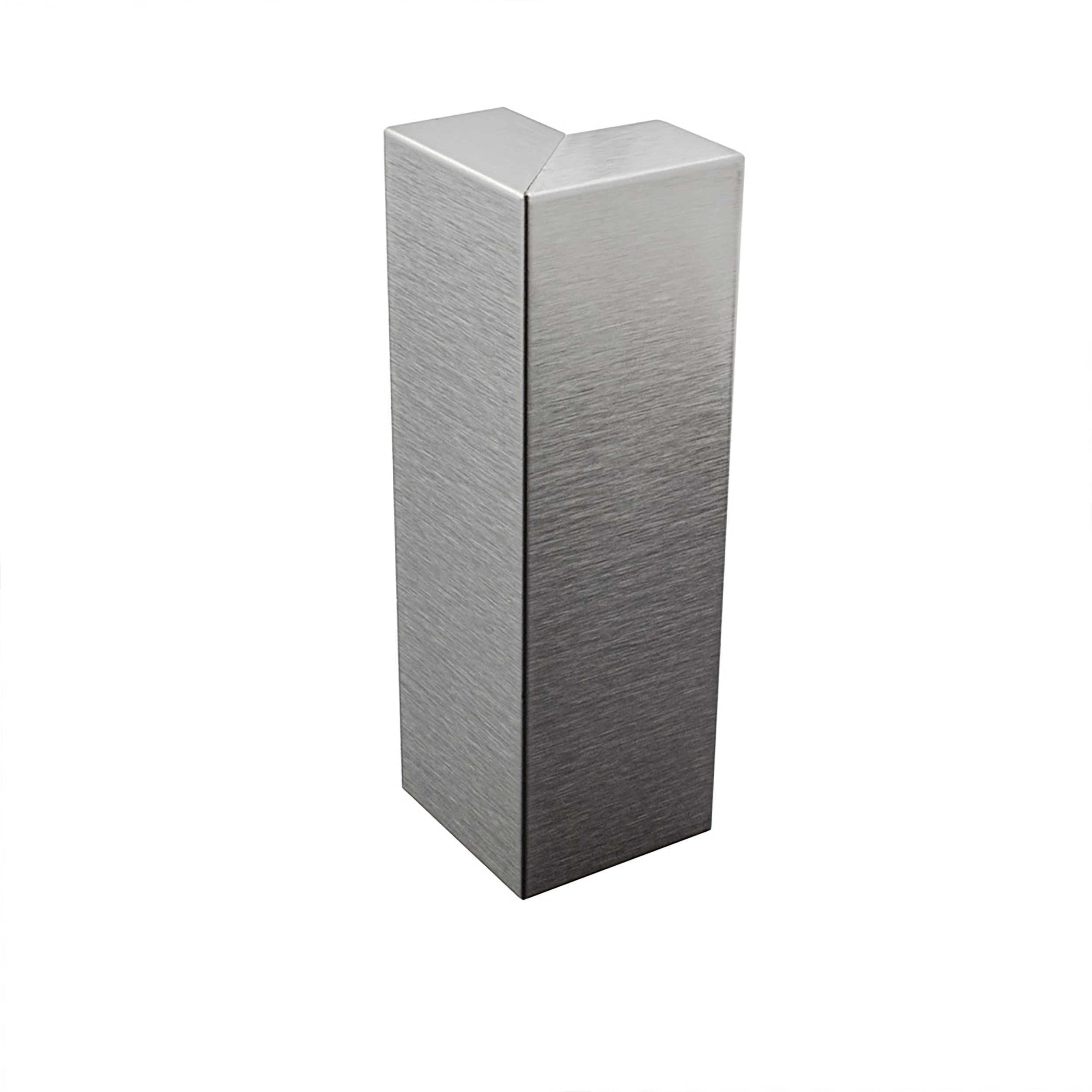 Sockelleiste Edelstahl Fußbodenleisten V2A L250cm 60mm silber gebürstet Ausseneck