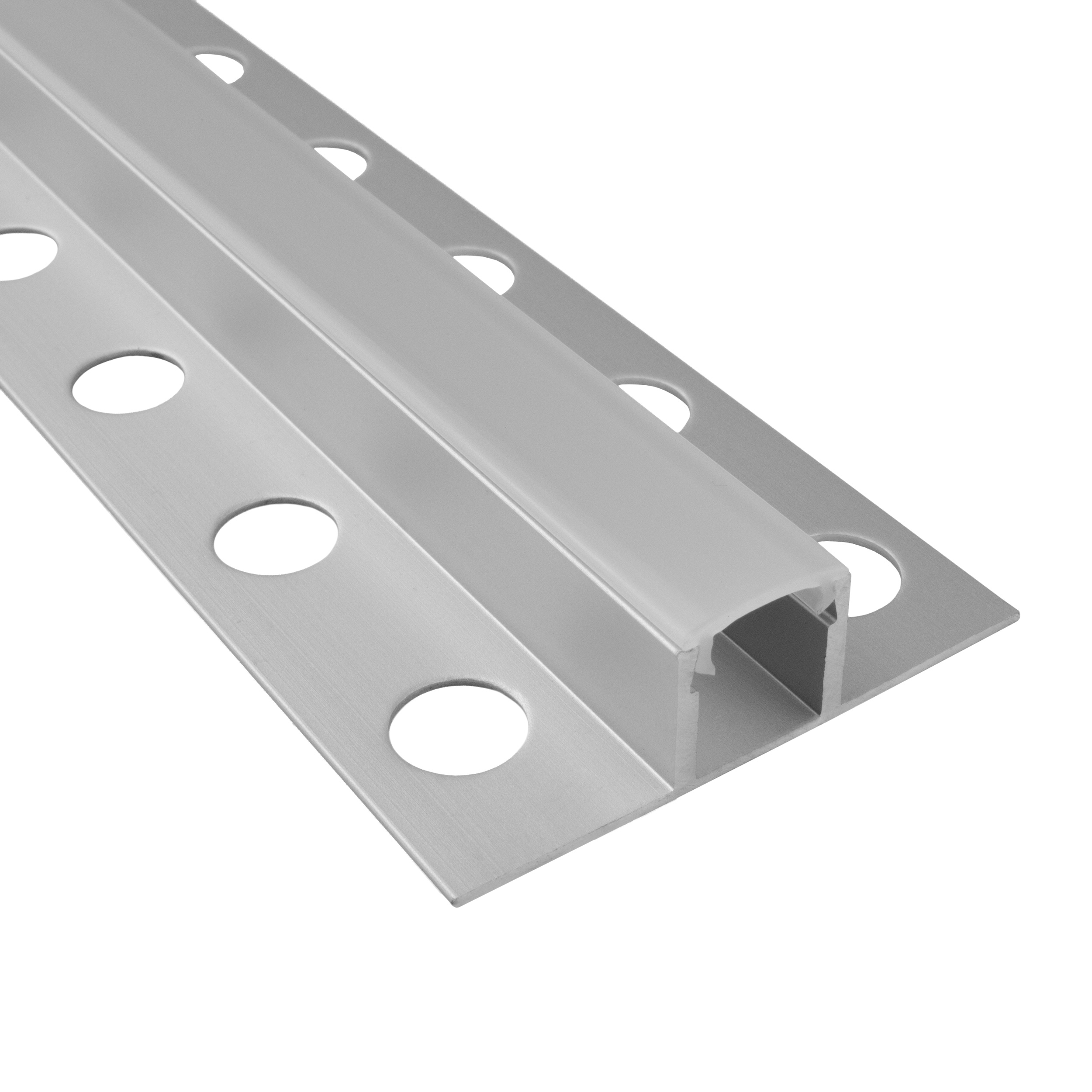 T77 LED Alu Fliesenprofil Bordüre 12mm silber 1m opal T77 LED Alu Fliesenprofil Bordüre 12mm silber 2m opal