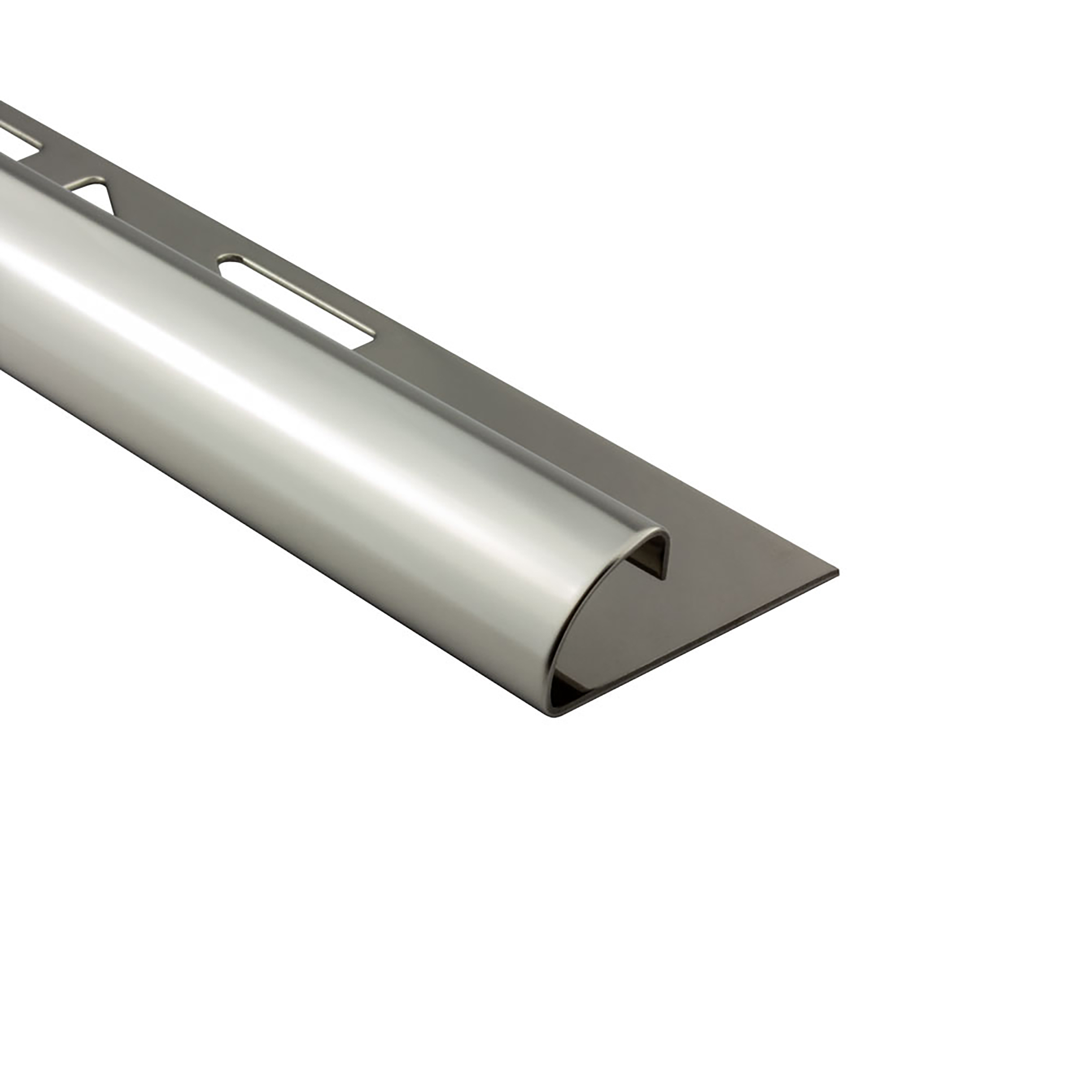 Viertelkreis Edelstahlschiene Profil Fliesenschiene Edelstahl V2A L250cm 10mm glänzend
