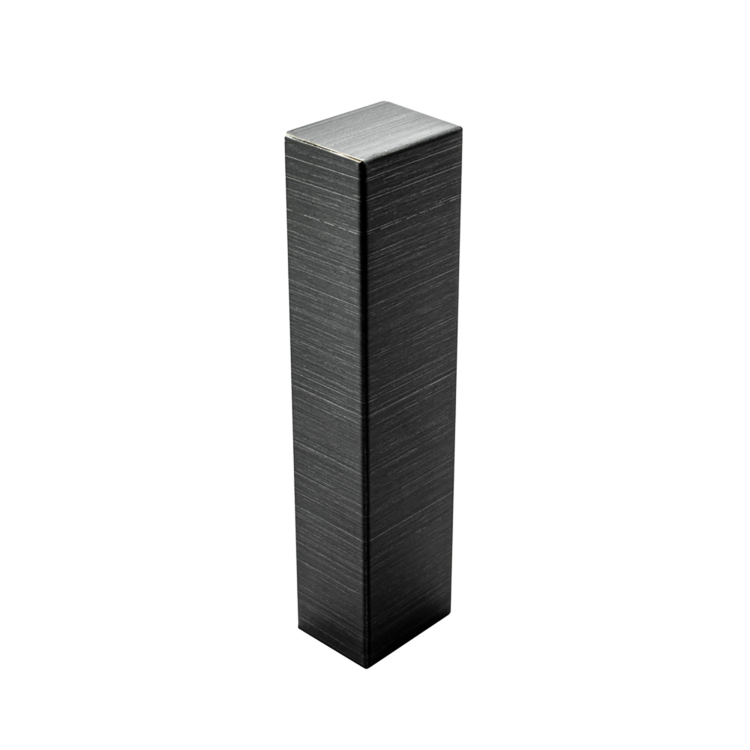 Sockelleiste Edelstahl Fußbodenleisten V2A L250cm 60mm schwarz anthrazit gebürstet Endkappe links