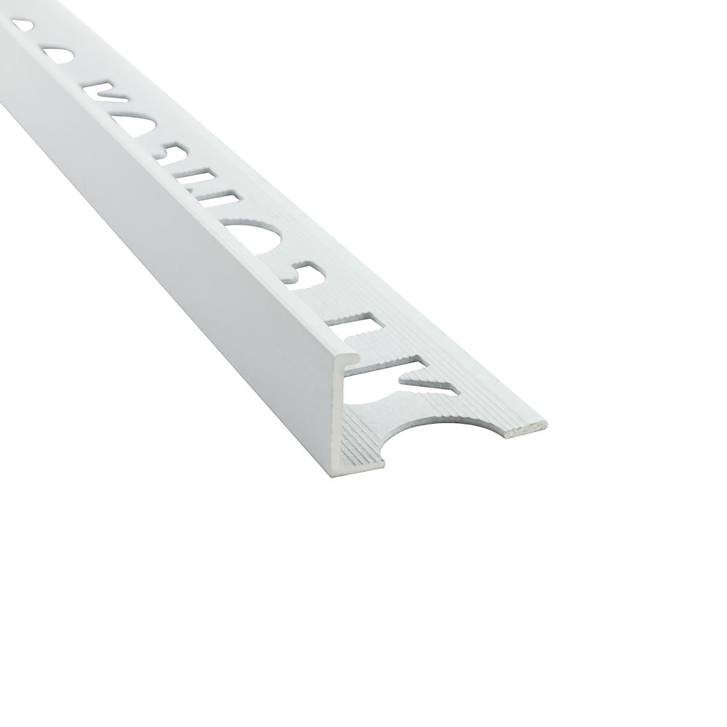 Alu L-Profil Fliesenschiene Fliesenprofil Schiene L270cm 12mm weiss matt