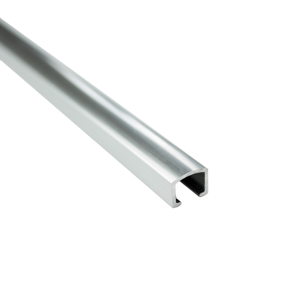 Alu U-Profil Bordüre Fliesenschiene Dekoration silber matt poliert L270cm 10mm