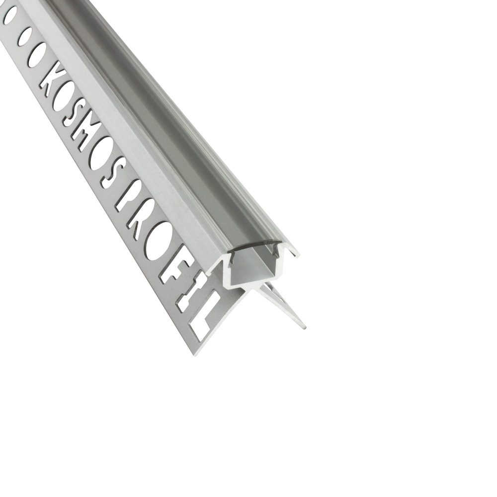 C-T77 LED Alu Fliesenprofil Ecke aussen 10mm silber 1m klar C-T77 LED Alu Fliesenprofil Ecke aussen 10mm silber 2m klar