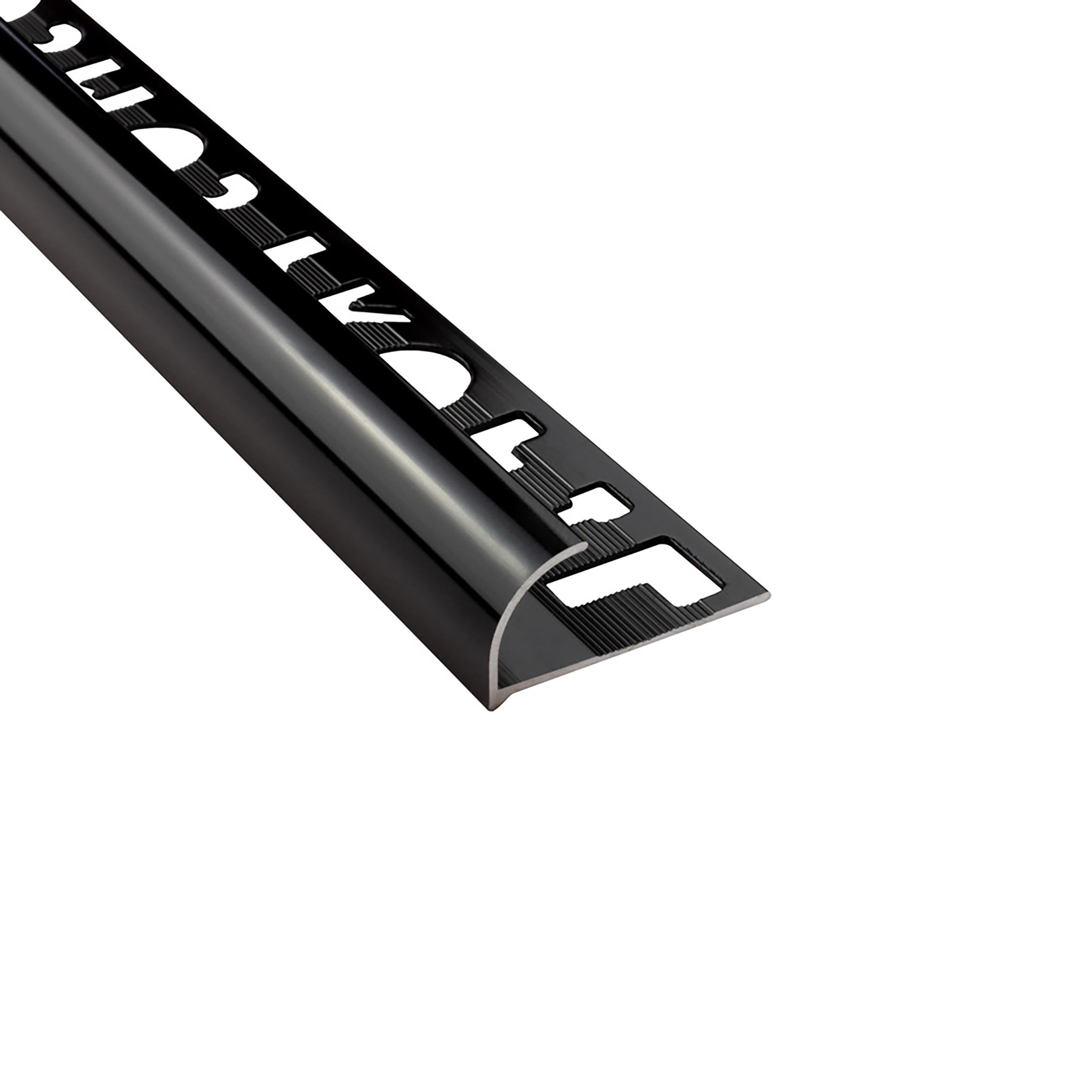 Alu Viertelkreis Profil Fliesen eloxiert, pulverbeschichtet, gebürstet 2,7m 10mm schwarz Alu Viertelkreis Profil Fliesen eloxiert, pulverbeschichtet, gebürstet 2,7m 10mm schwarz