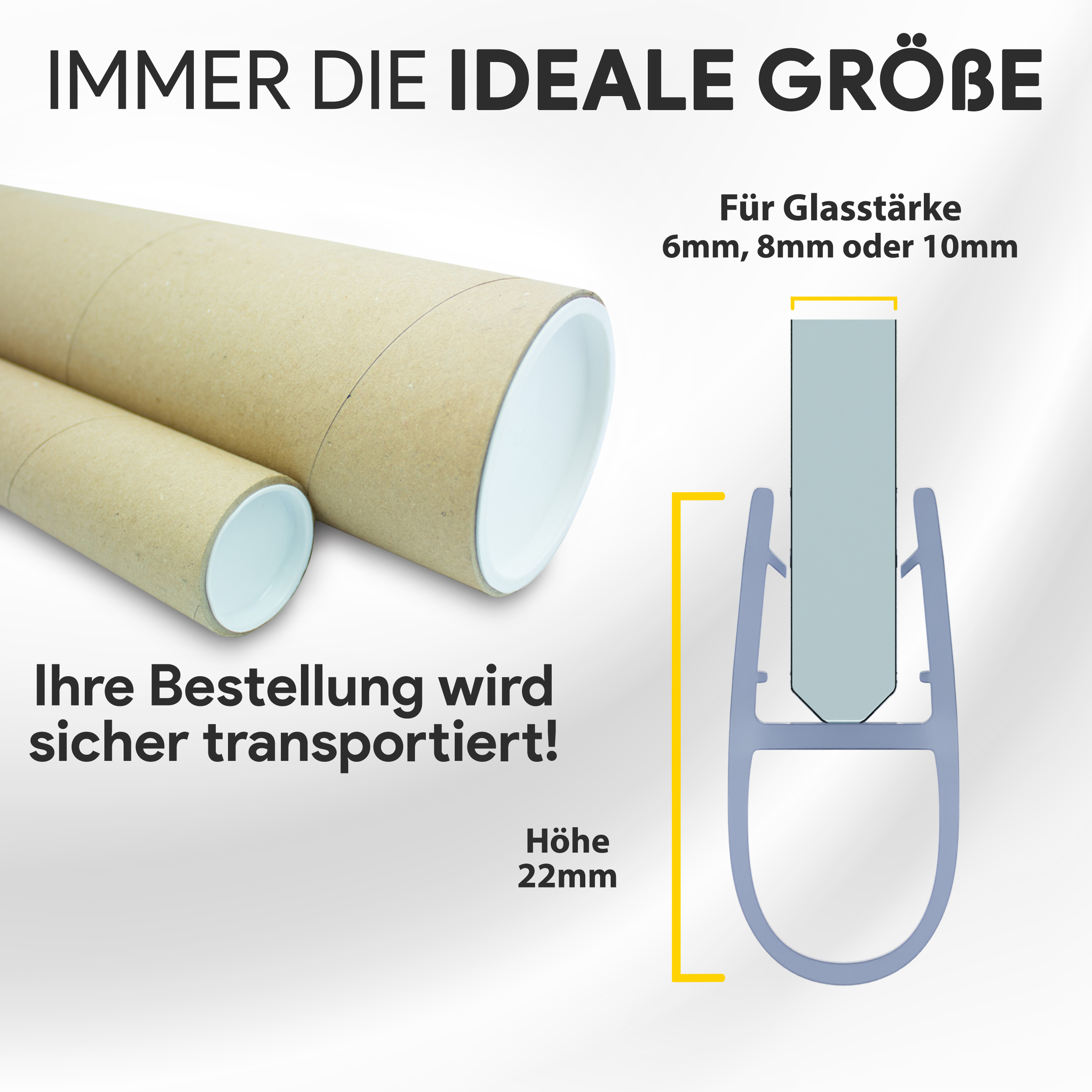 Duschdichtung PVC Ersatzdichtung Duschkabine Bad TYP-7 200cm Glasstärke 10mm