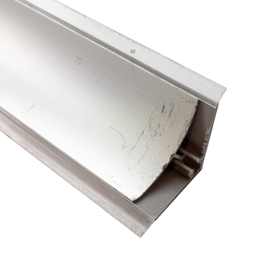 B-Ware Abdeckschiene für Badewannen Spültisch mit Dichtlippe 33mm ALU/PVC matt