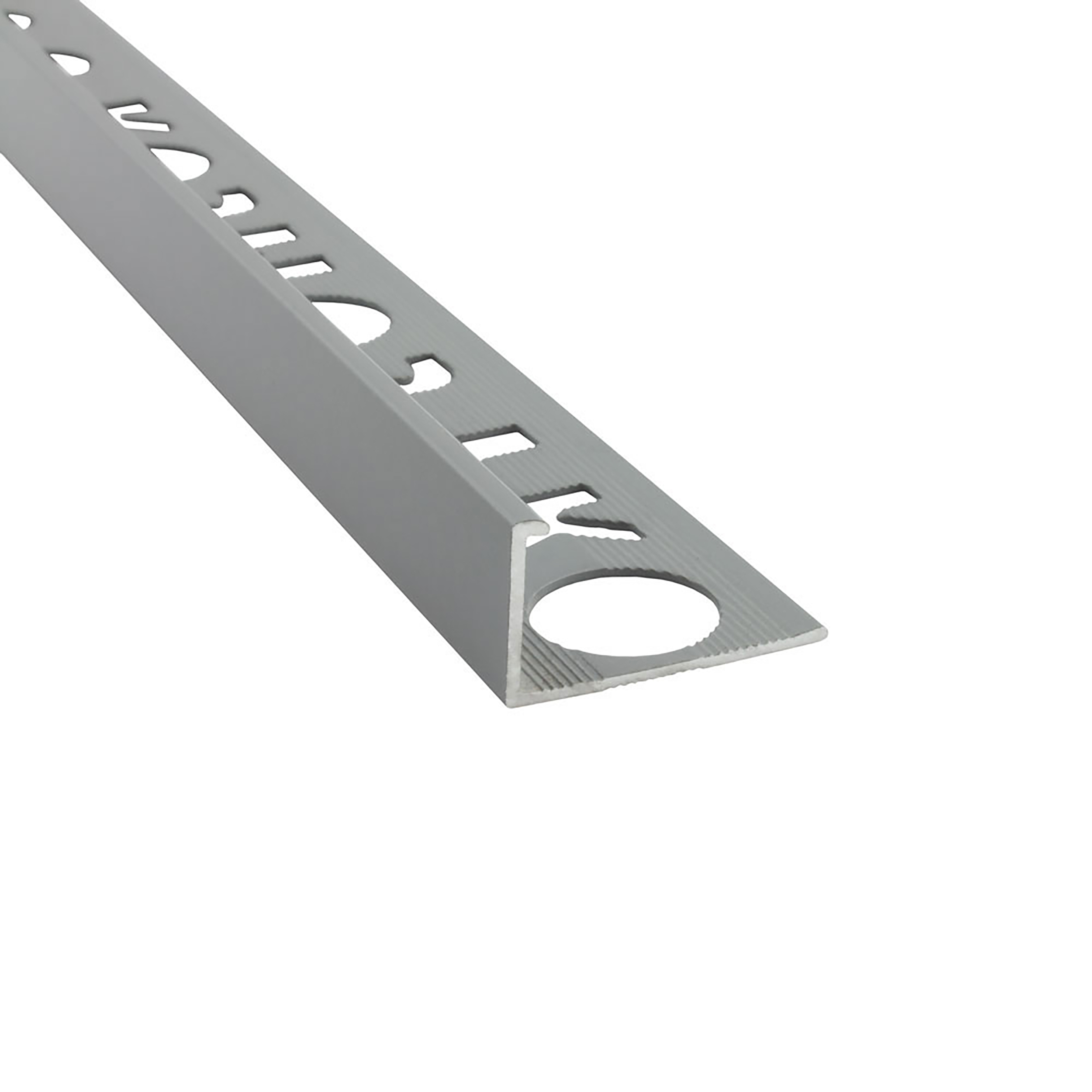 Alu L-Profil Fliesenschiene Fliesenprofil Schiene L270cm 12mm grau matt Alu L-Profil Fliesenschiene Fliesenprofil Schiene L270cm 12mm grau matt