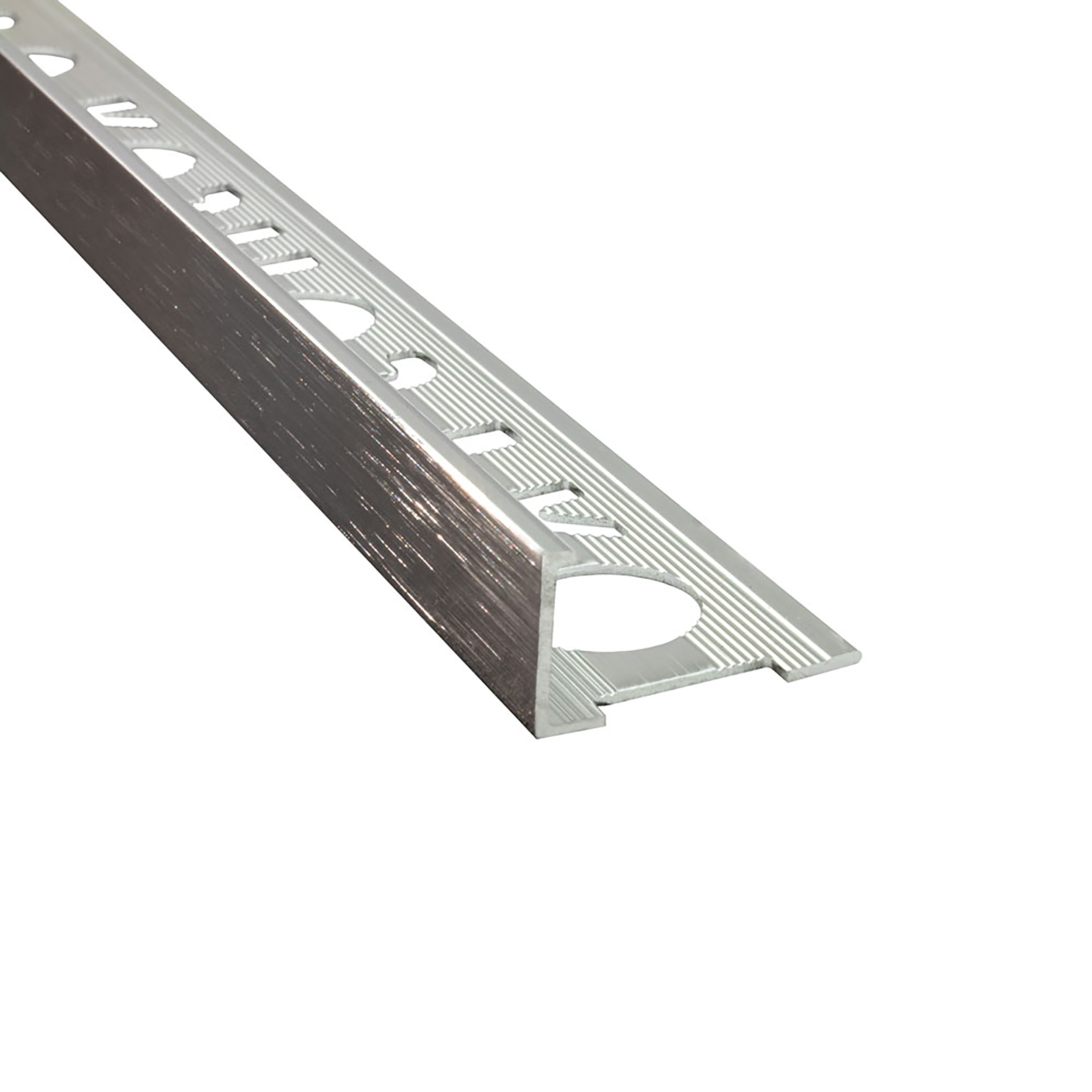 Alu L-Profil Fliesenschiene Fliesenprofil silber gebürstet L270cm 10mm Alu L-Profil Fliesenschiene Fliesenprofil silber gebürstet L270cm 10mm