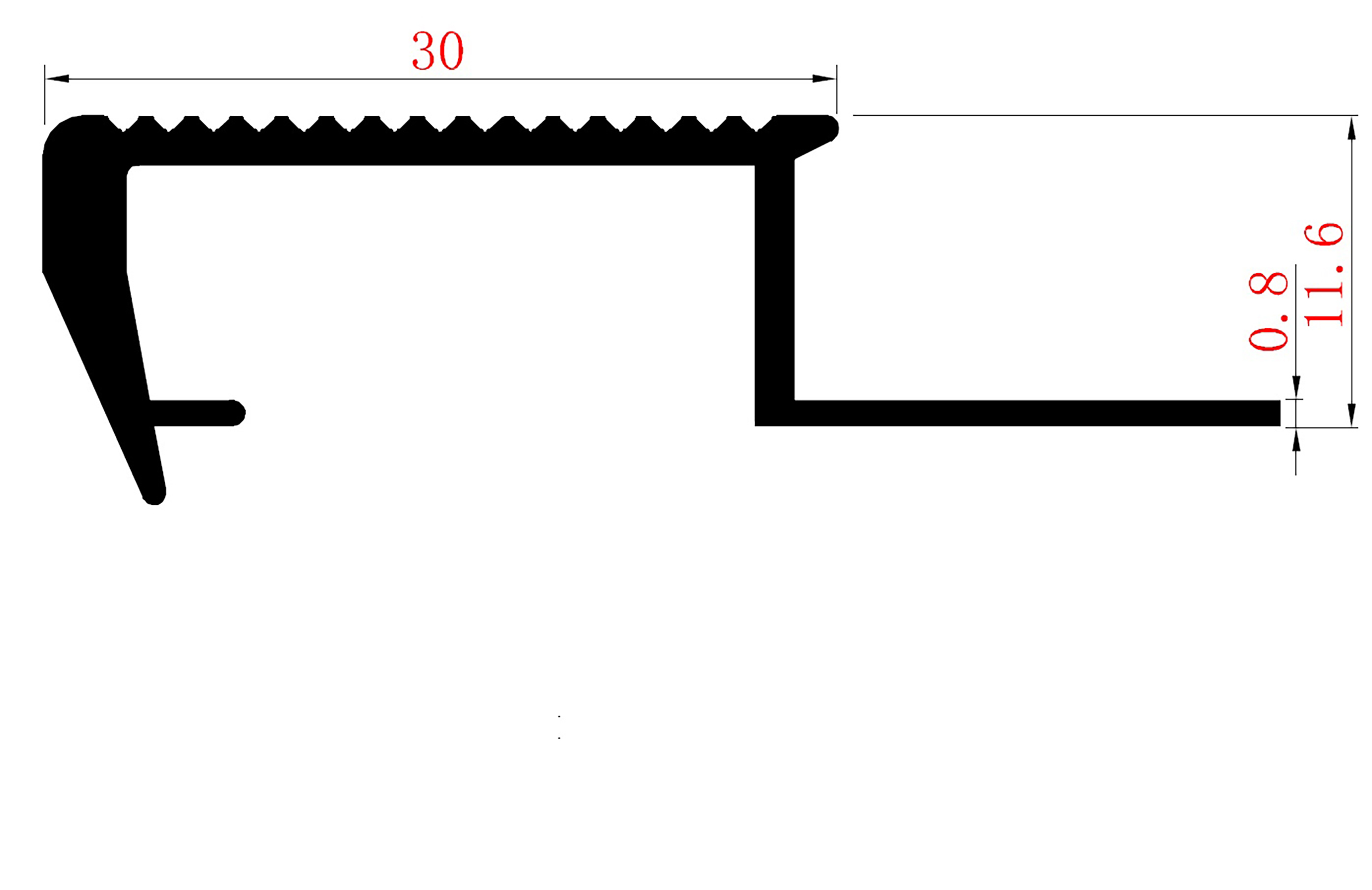 Alu Stufenprofil Fliesenschiene Profil Treppe Schiene L90cm H10mm silber Alu Stufenprofil Fliesenschiene Profil Treppe Schiene L90cm H10mm silber