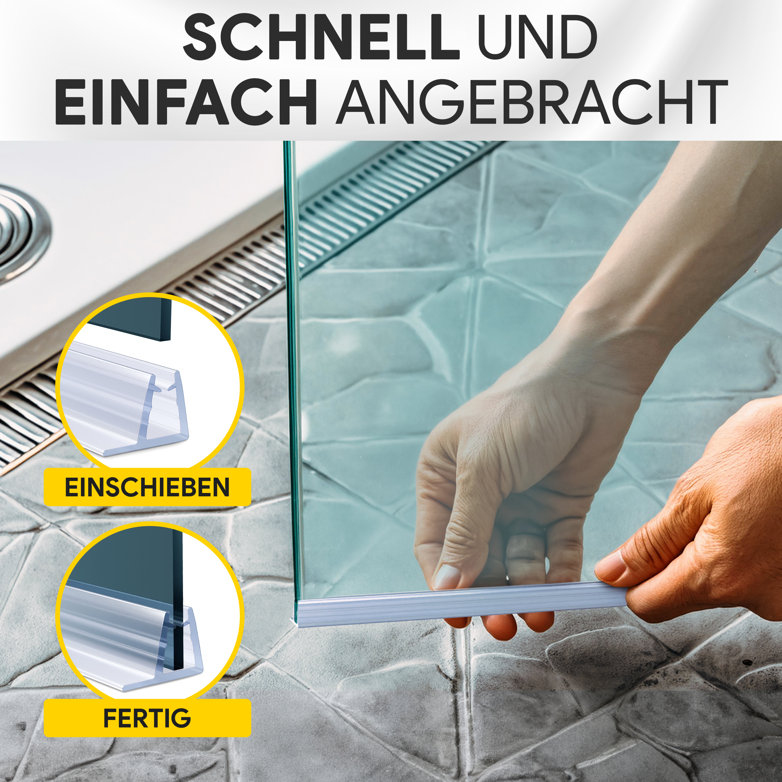 Duschdichtung PVC Ersatzdichtung TYP-4 2m Glasstärke 4-10mm Gummilippe 10-28mm Duschdichtung PVC Ersatzdichtung TYP-4 200cm Glasstärke 4mm Gummilippe 28mm