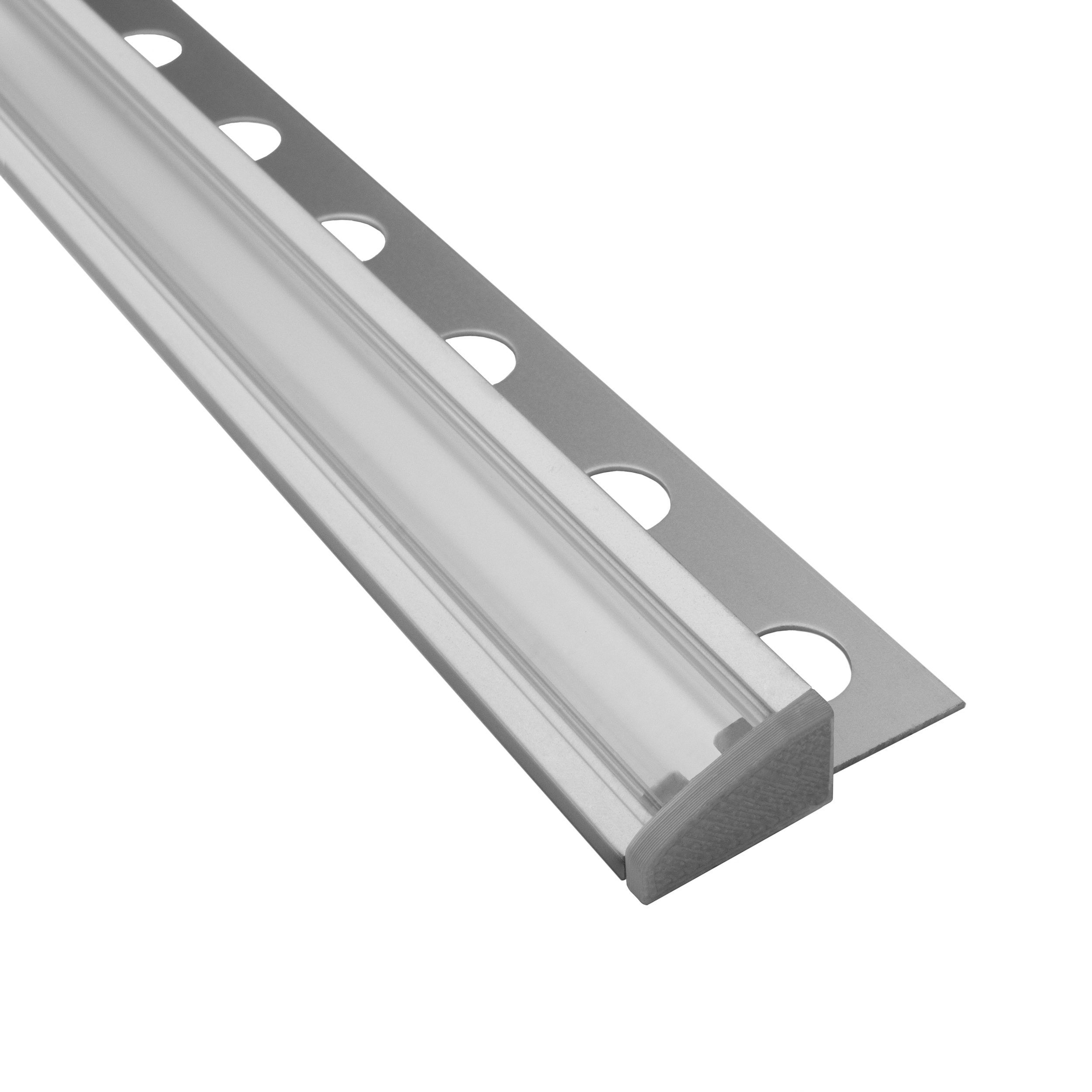 T77 LED Alu Fliesenprofil 12mm silber 30° 1m klar T77 LED Alu Fliesenprofil 12mm silber 30° 2m klar