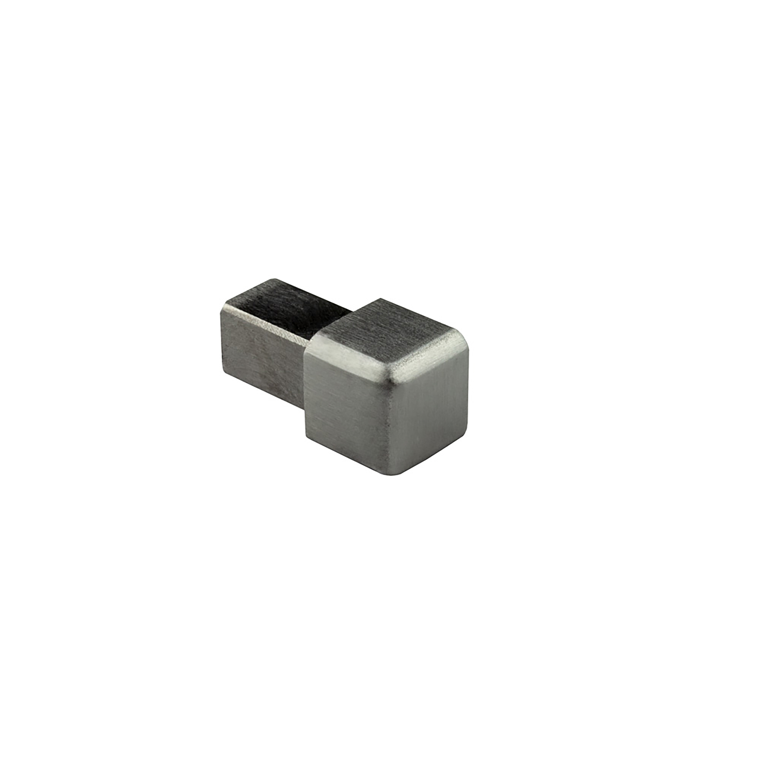 Quadrat Ausseneck Edelstahl V2A 8mm gebürstet Quadrat Ausseneck Edelstahl V2A 8mm gebürstet